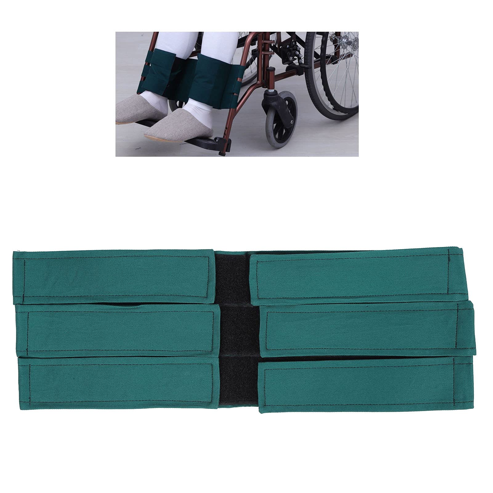 Wheelchair Leg Restraint Belt - Adjustable Safety Harness for Elderly & Disabled - Secure Footrest Support for Wheelchair Users - Home Care & Hospital Use