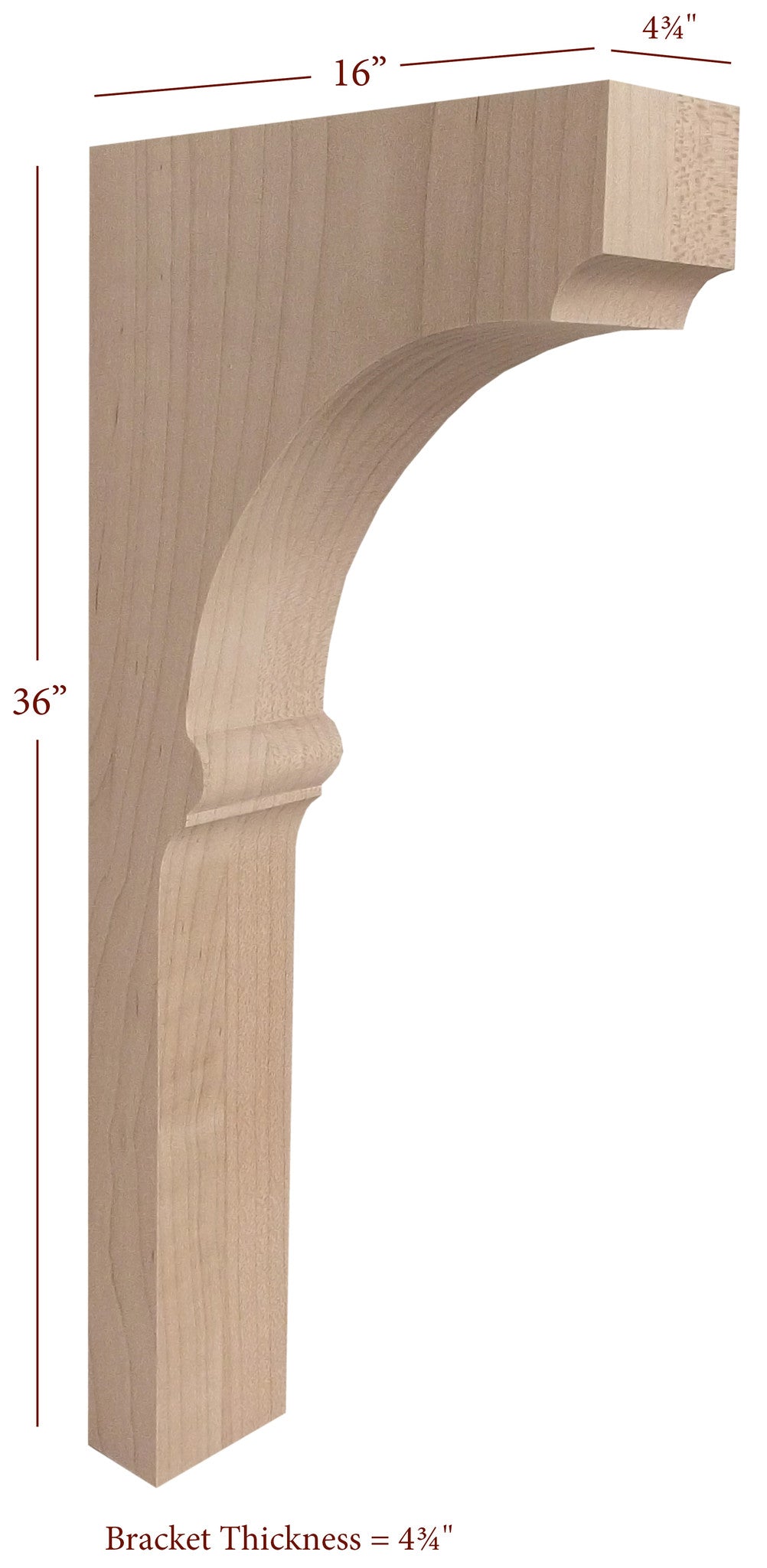 BB 409 TC Nantucket Classic Island Height Bracket - Durable Stainless Steel Mounting Bracket for Kitchen Cabinets & Shelves - Perfect for Home Organization & Storage Solutions