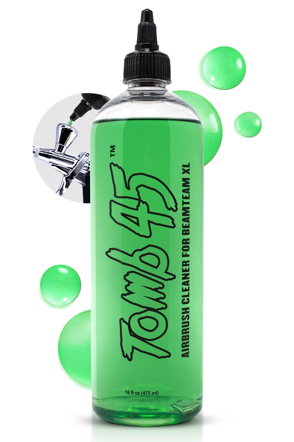 Tomb45® Airbrush Cleaner – Professional Airbrush Tool Cleaner for Artists & Hobbyists | Ideal for Acrylic, Watercolor & Model Paint Cleaning