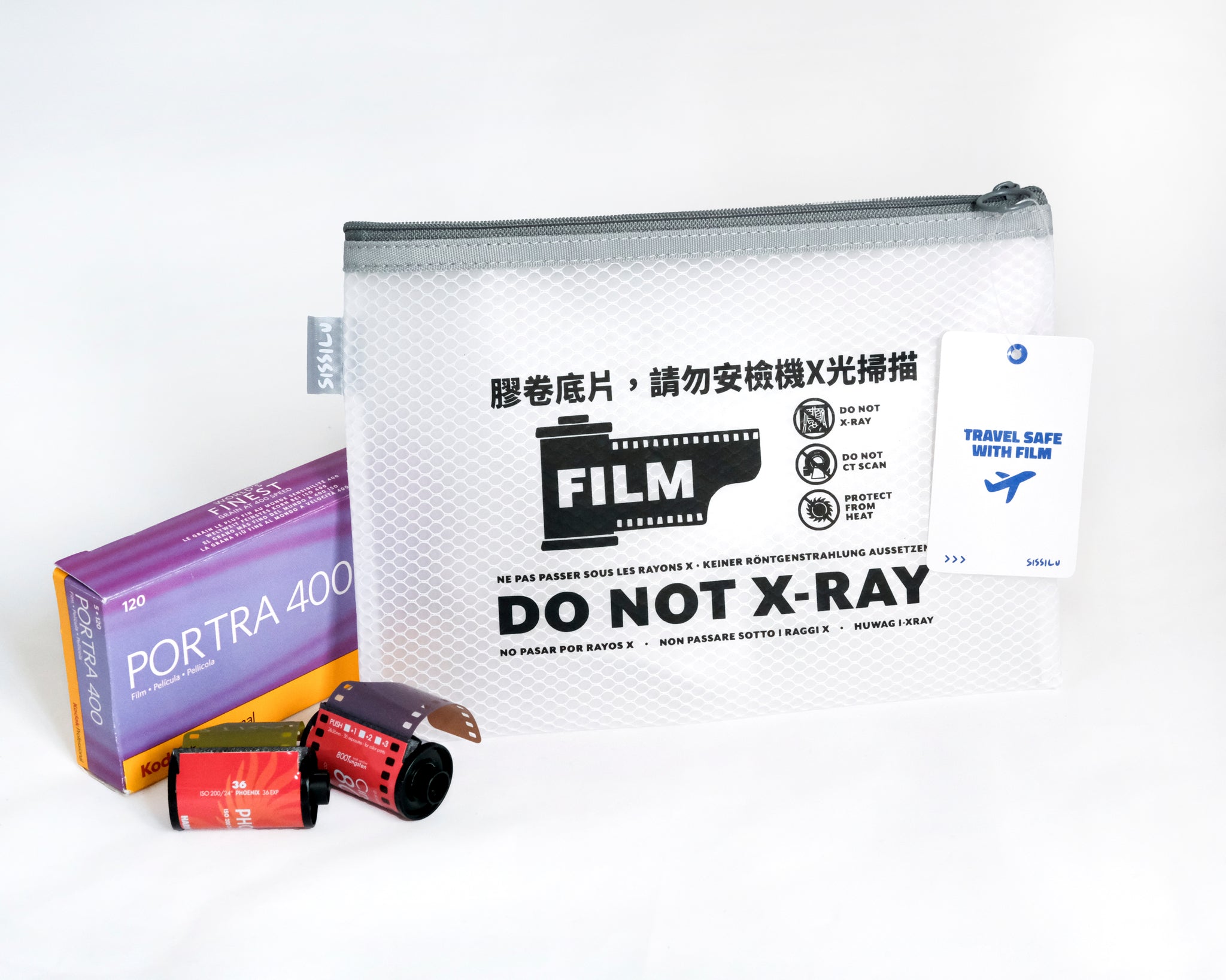 Sissi Lu Non-X-Ray Film Pouch - Waterproof & Lightproof Storage for Undeveloped Camera Films - Perfect for Travel, Photography & Airport Security