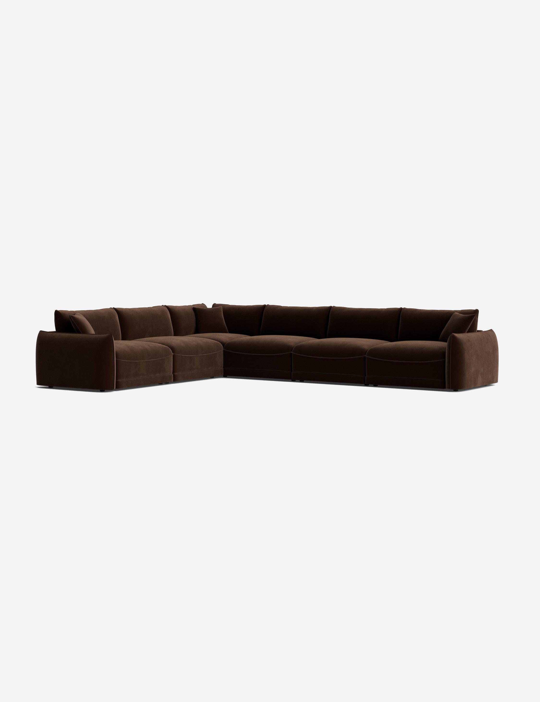 Balmer Modular Corner Sectional Sofa - Modern L-Shaped Couch with Reversible Chaise, Soft Fabric Upholstery for Living Room, Family Room & Home Theater Comfortable Seating
