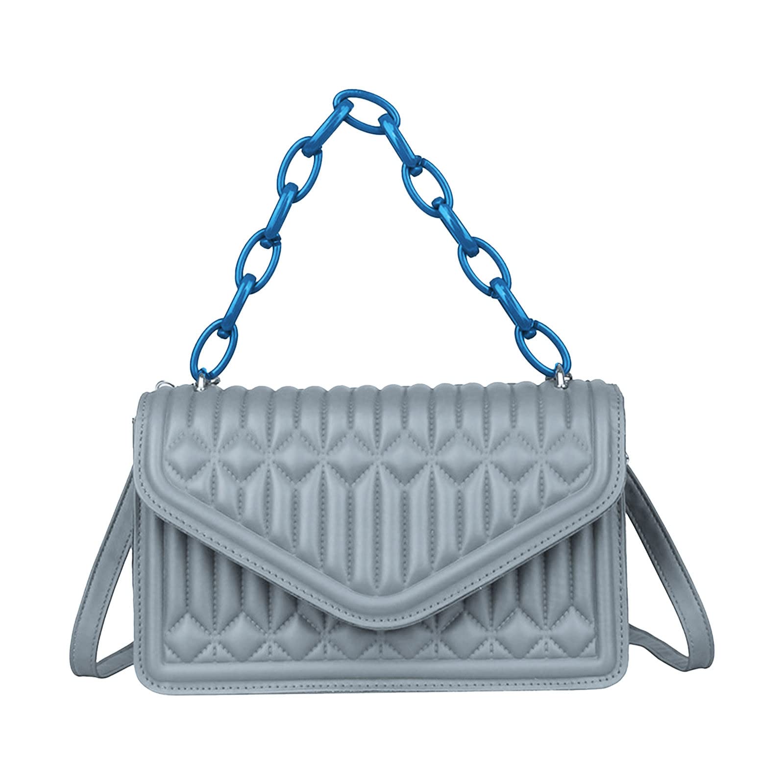 Louznse Women's Vintage Tote Bag - Classic Retro Shoulder Bag with Chain Strap, Square Crossbody Purse for Girls | Perfect for Work, Shopping & Casual Outings