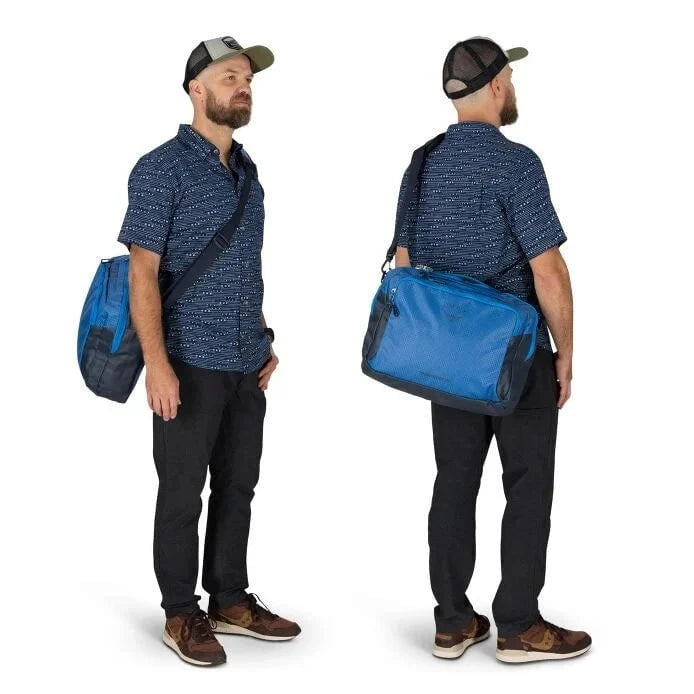 Osprey Transporter Carry On Luggage - Lightweight Travel Backpack for Airplane Boarding | Perfect for Business Trips & Weekend Getaways