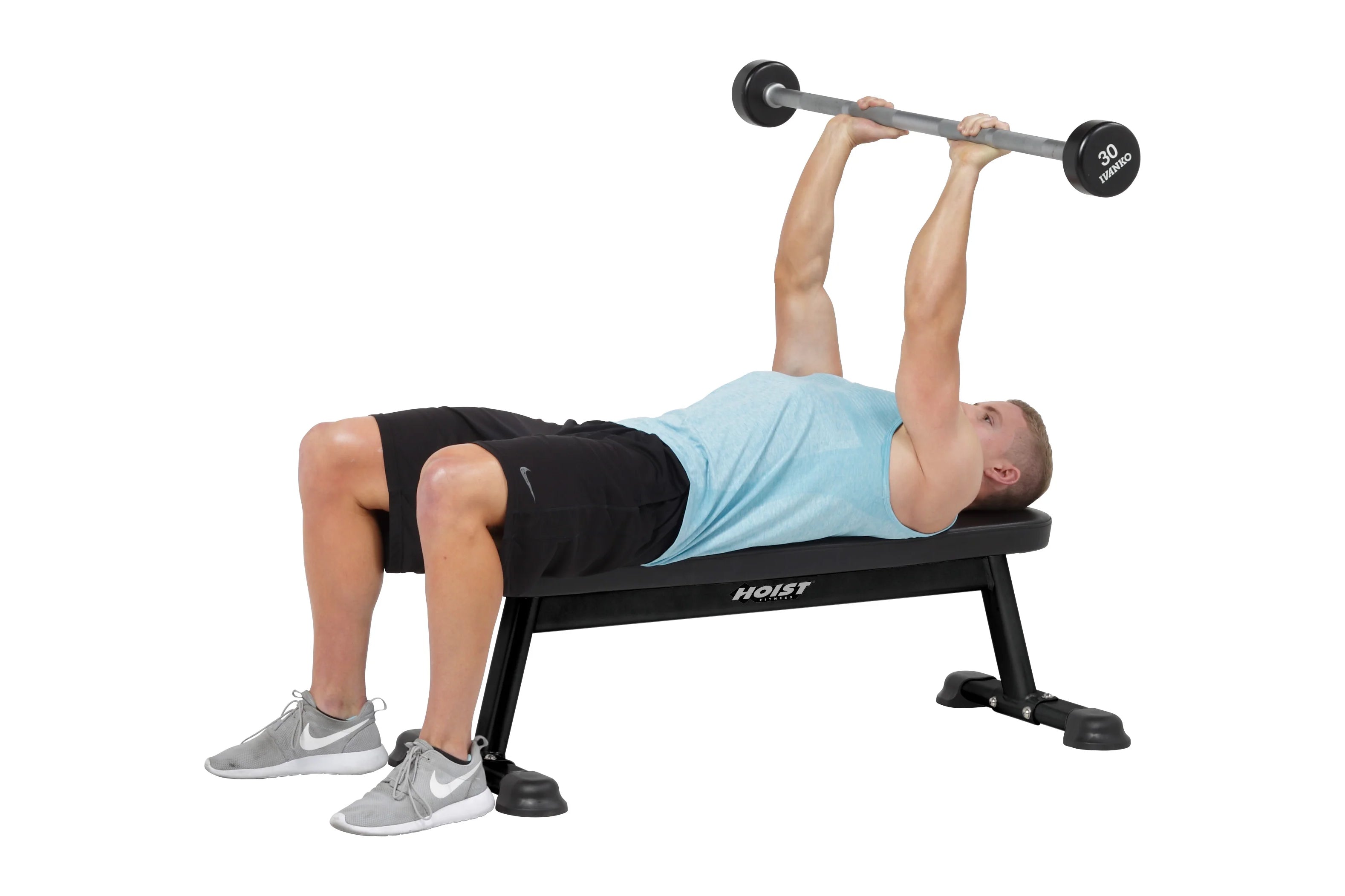 Hoist Flat Utility Bench (HF 5163) - Adjustable Weight Bench for Home Gym, Strength Training & Full Body Workouts - Perfect for Dumbbell Exercises, Sit-Ups & Fitness Training