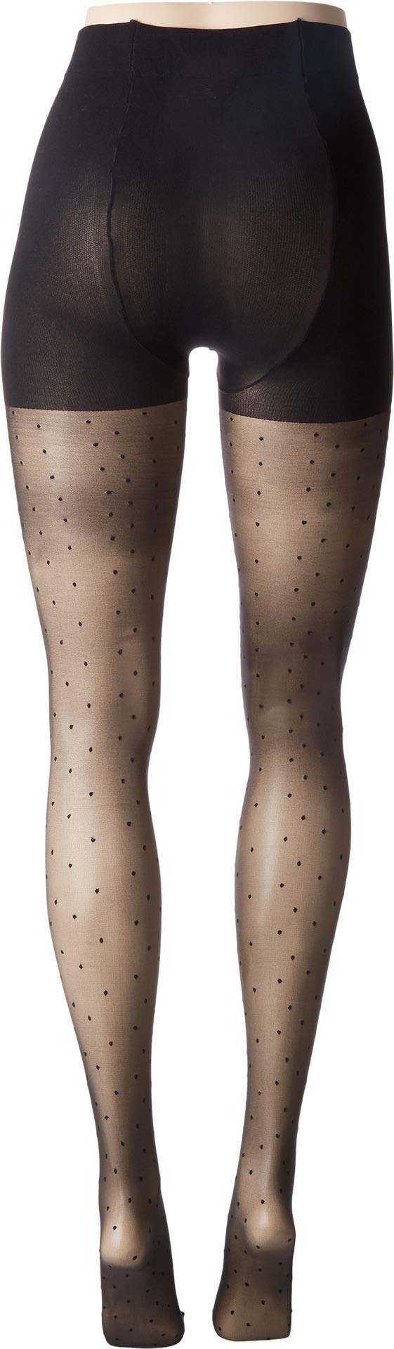 Plus Size Ultra Sheer Black Pin Dot Tights for Women - Extra Large Comfortable Hosiery (1 Pair) | Perfect for Office Wear, Evening Outfits & Special Occasions