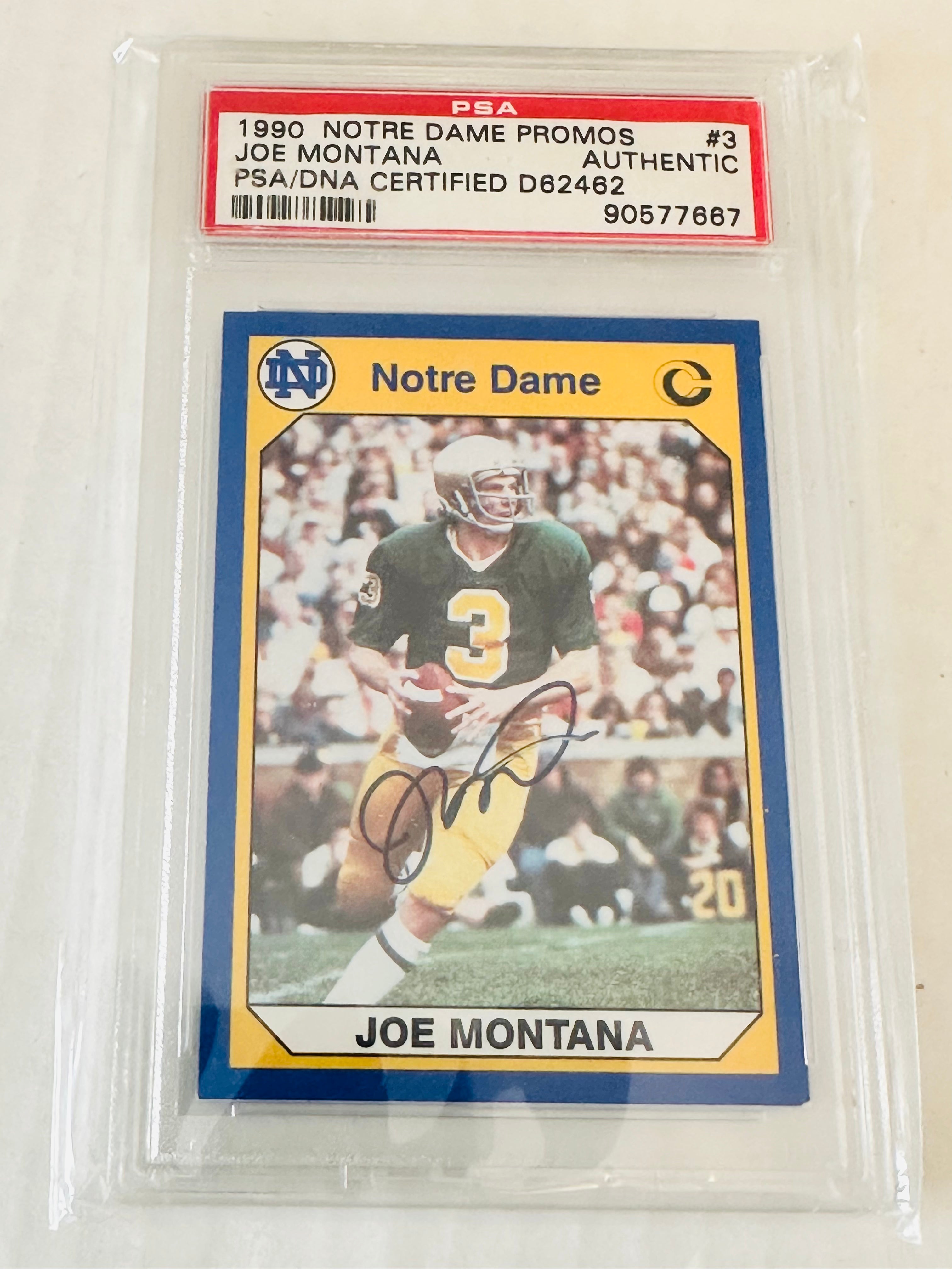 Joe Montana Rare Autograph Card - PSA/DNA Certified Collectible for Sports Memorabilia & Football Fans