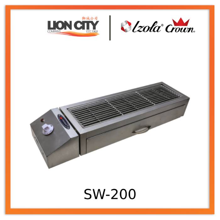 Crown SW 200 Portable BBQ Grill Stove - Outdoor Camping, Picnic & Backyard Cooking Gas Grill for Patio, Tailgating & Family Gatherings