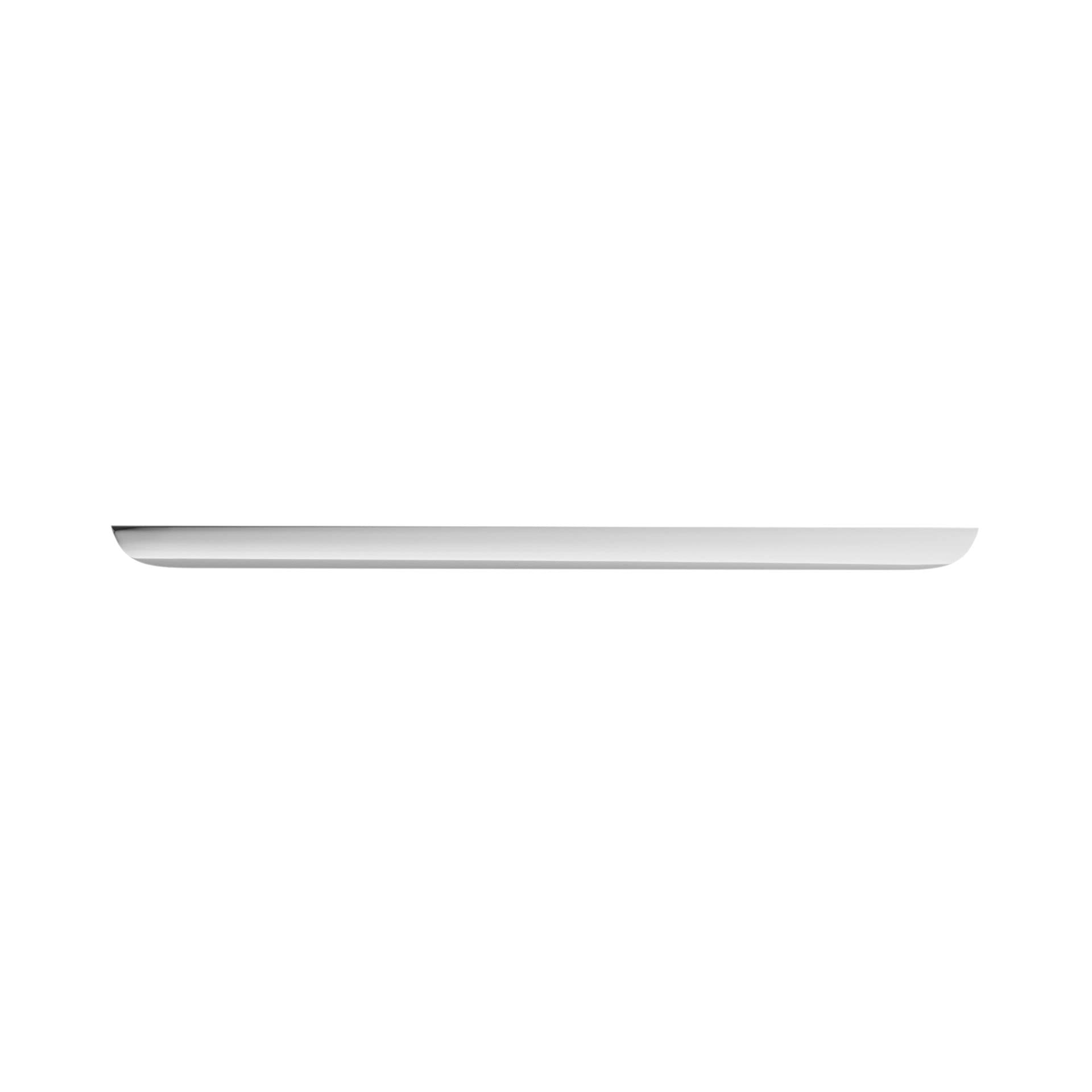 Richelieu Hardware 7975384140 Portree Collection 15 1/8-inch (384 mm) Chrome Modern Cabinet & Drawer Finger Pull Handle - Kitchen, Bathroom, Furniture Upgrade - Perfect for Cabinets, Dressers, Vanities & Home Renovation