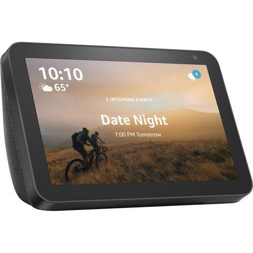Amazon Echo Show 8 (2nd Gen) - Smart Display with Alexa - Charcoal - HD Screen, Smart Home Hub, Video Calls - Perfect for Kitchen, Bedroom & Home Office