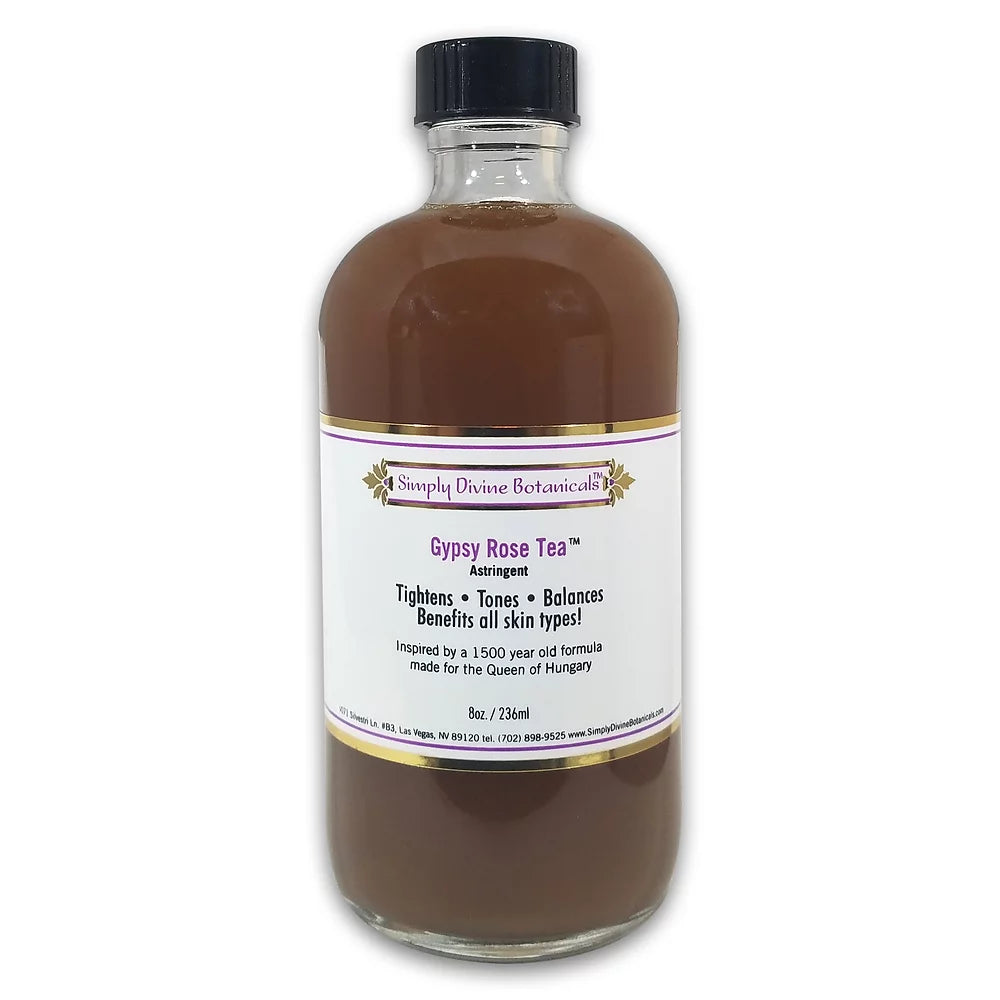 Simply Divine Botanicals Organic Gypsy Rose Herbal Tea - Relaxing & Floral Blend for Stress Relief & Evening Rituals
