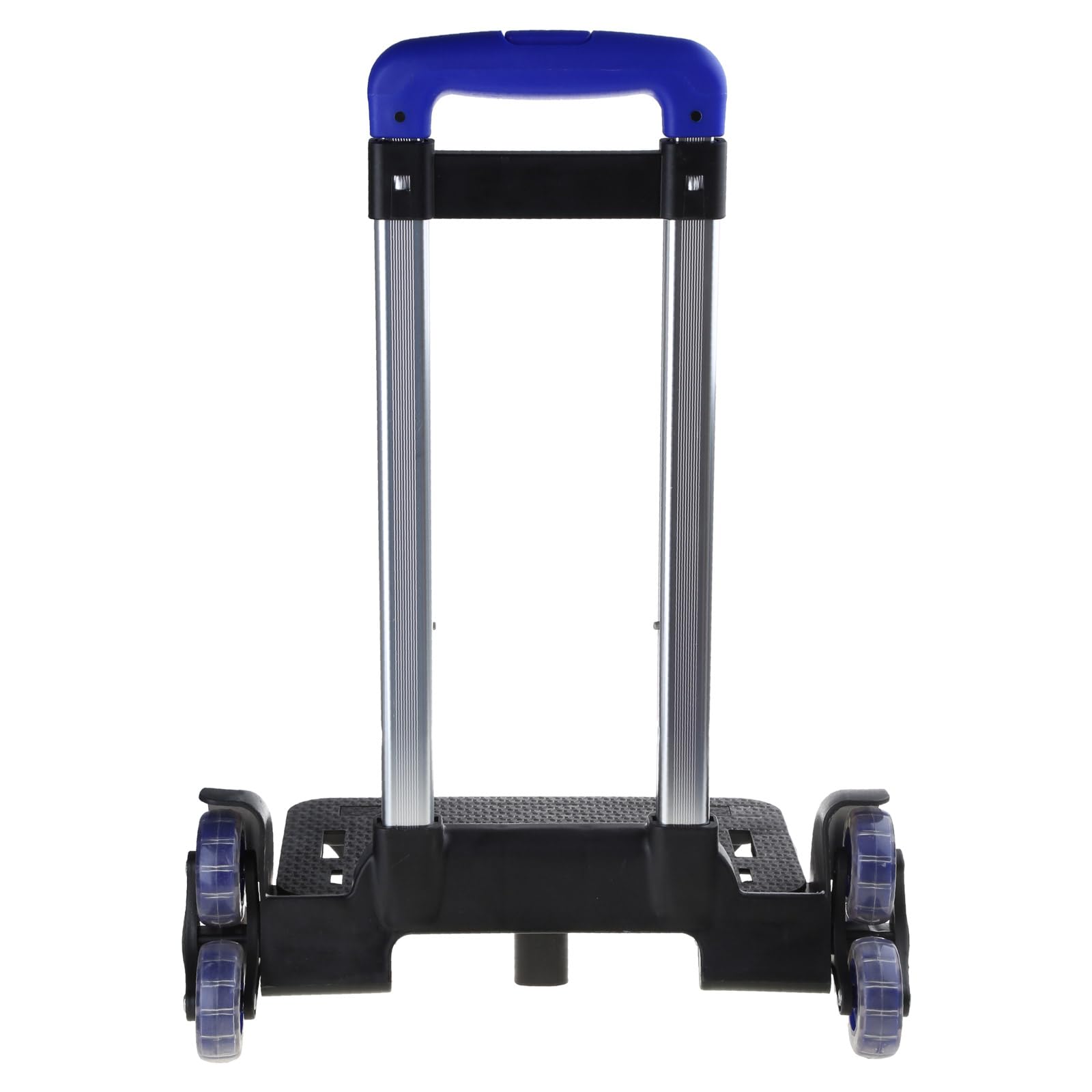 6-Wheel Foldable Aluminum Alloy Hand Cart - Portable Luggage Trolley for Students, Travel & School Backpacks - Perfect for Airports, Campuses and Daily Commutes