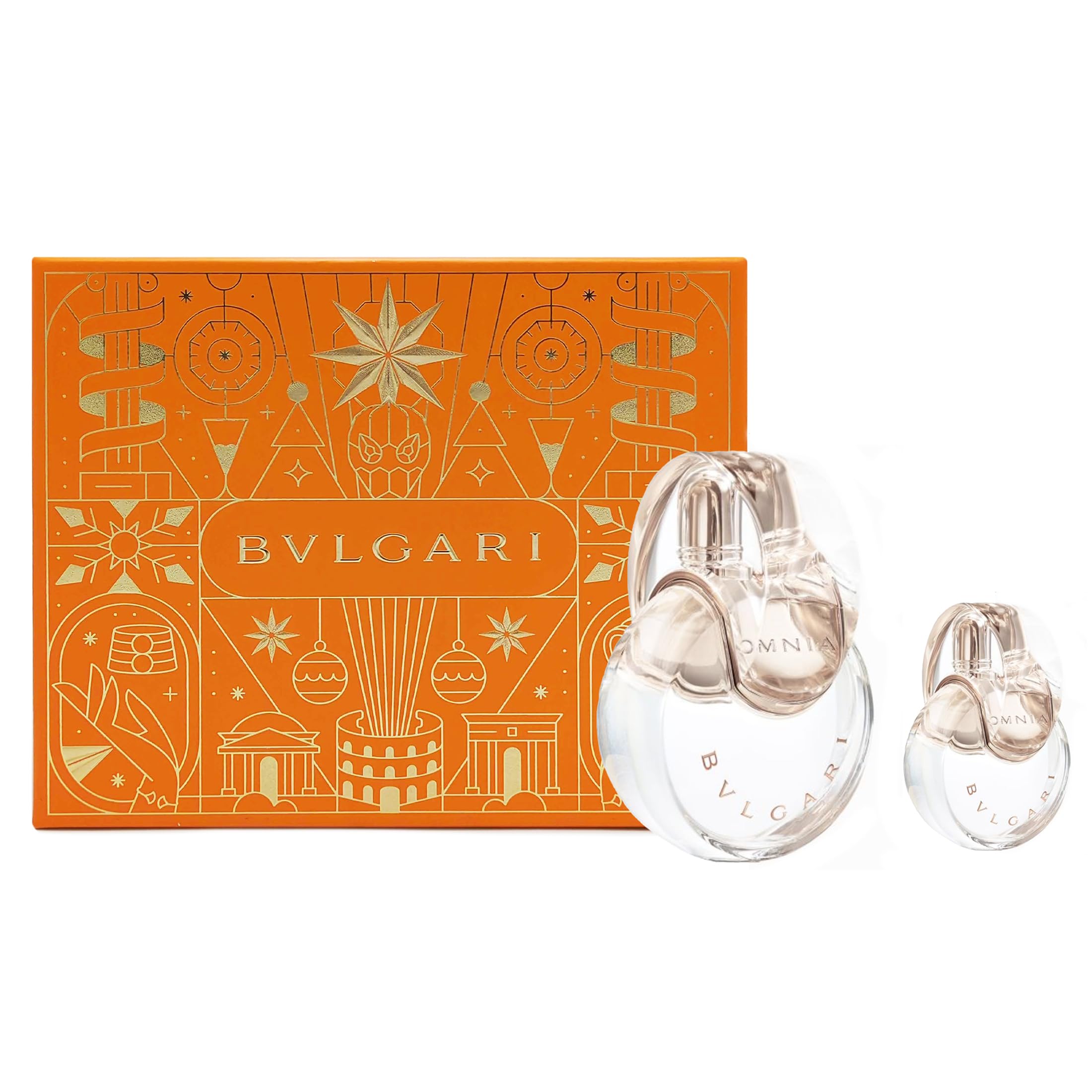 Bvlgari Omnia Crystalline Eau de Toilette Spray for Women - 3.4oz & 0.5oz 2-Piece Gift Set | Fresh Floral Scent | Perfect for Daily Wear, Office & Special Occasions