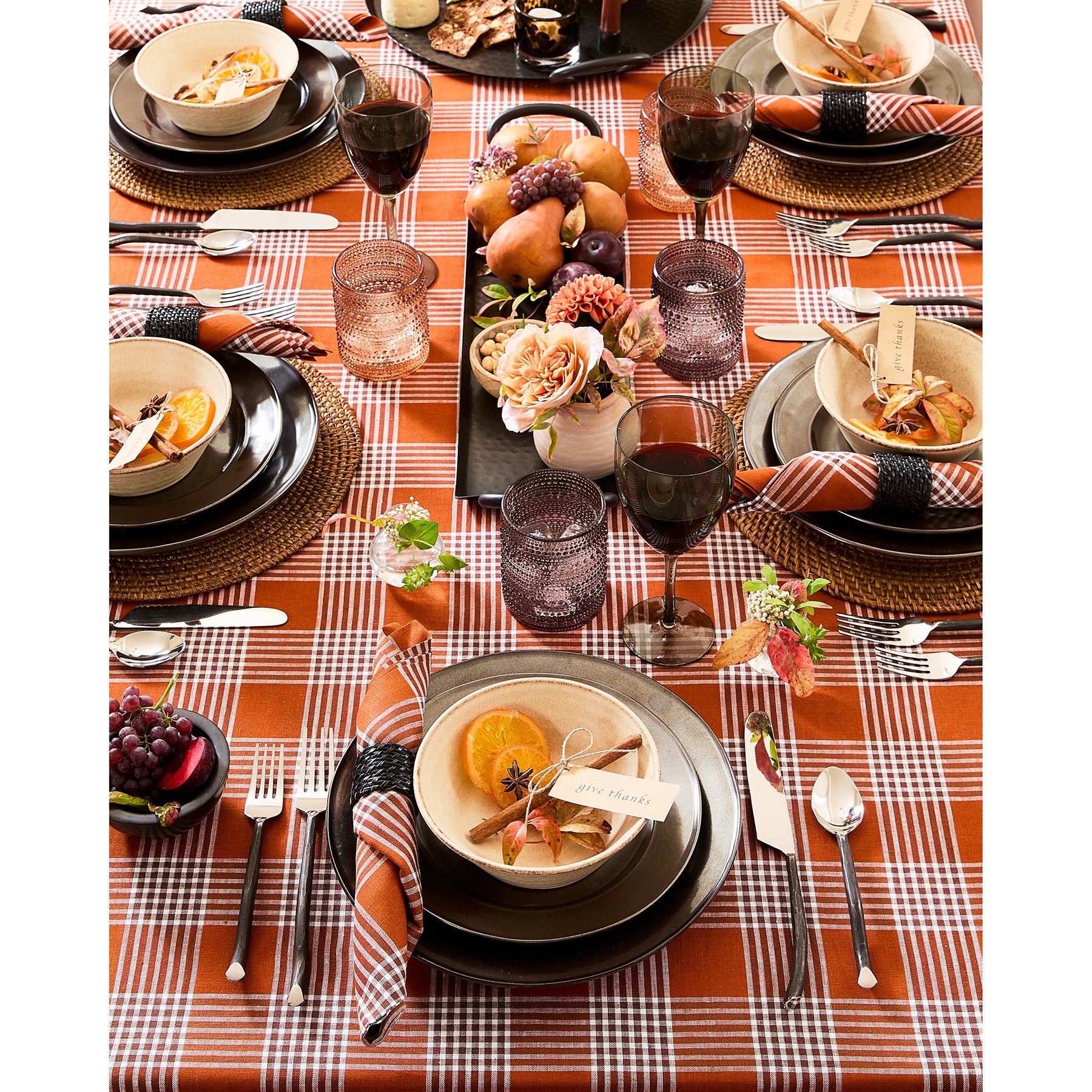 Glen Check Table Throw - Classic Plaid Table Cover for Dining, Kitchen, and Outdoor Picnics - Waterproof and Washable Fabric for Home Decor and Parties