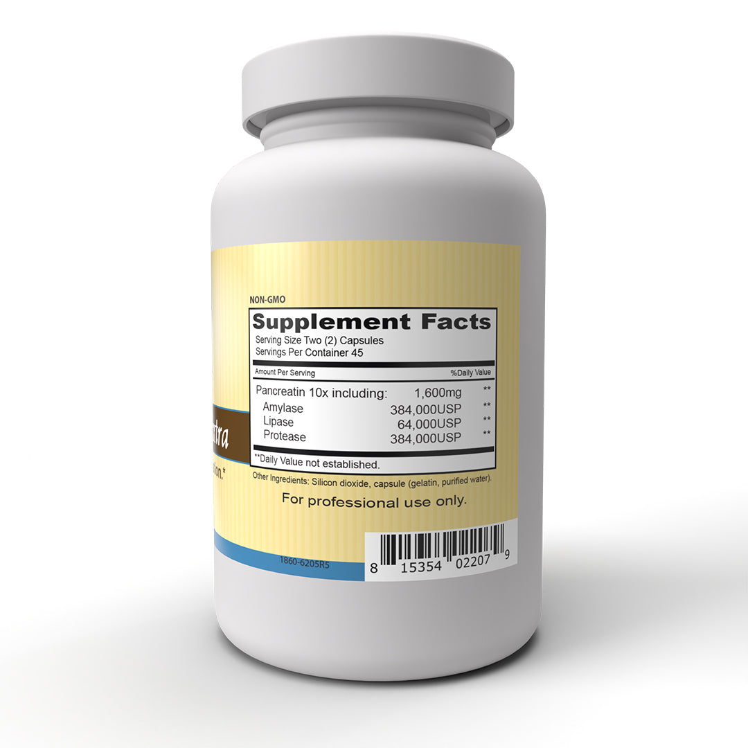 Pancreas 10Xtra (90 Capsules) - Premium Pancreatic Enzyme Supplement with Amylase, Lipase & Protease for Healthy Digestion Support | Ideal for Meal-Time Digestion & Gut Health Maintenance