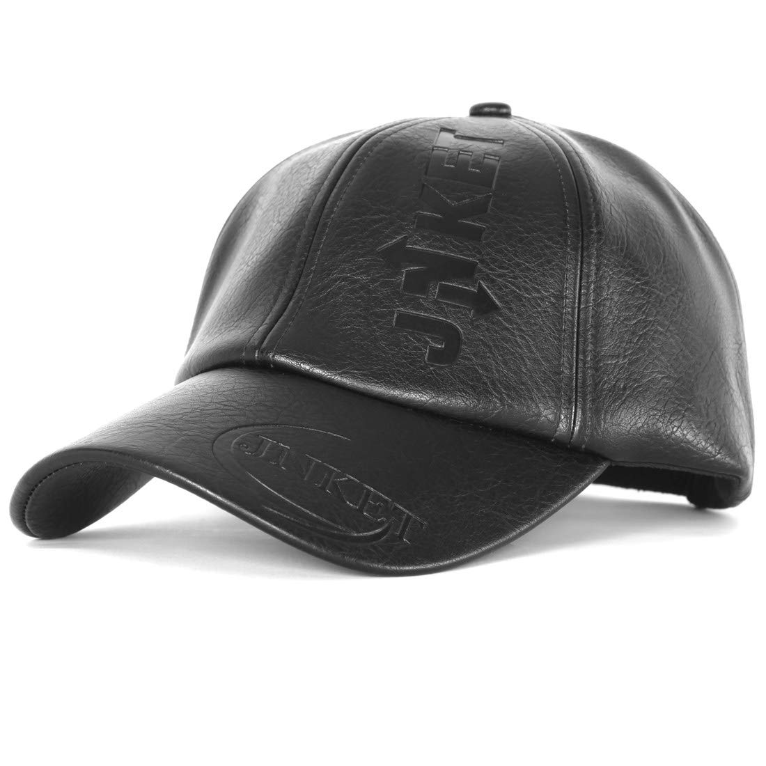JNKET Men's PU Leather Baseball Cap - Waterproof Windproof Winter Golf Hat for Outdoor Sports & Casual Wear | Perfect for Hiking, Golfing, and Everyday Use
