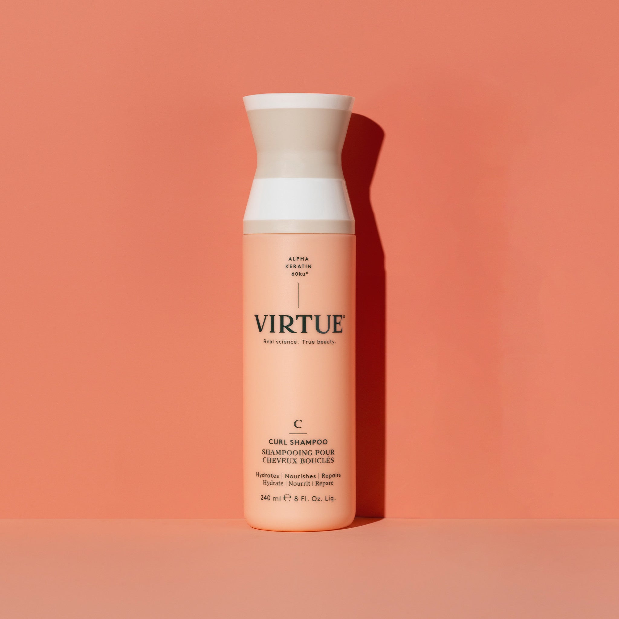 Virtue Curl Defining Shampoo for Curly Hair - Sulfate Free, Hydrating & Frizz Control - Perfect for Daily Use & Natural Curl Care Routine