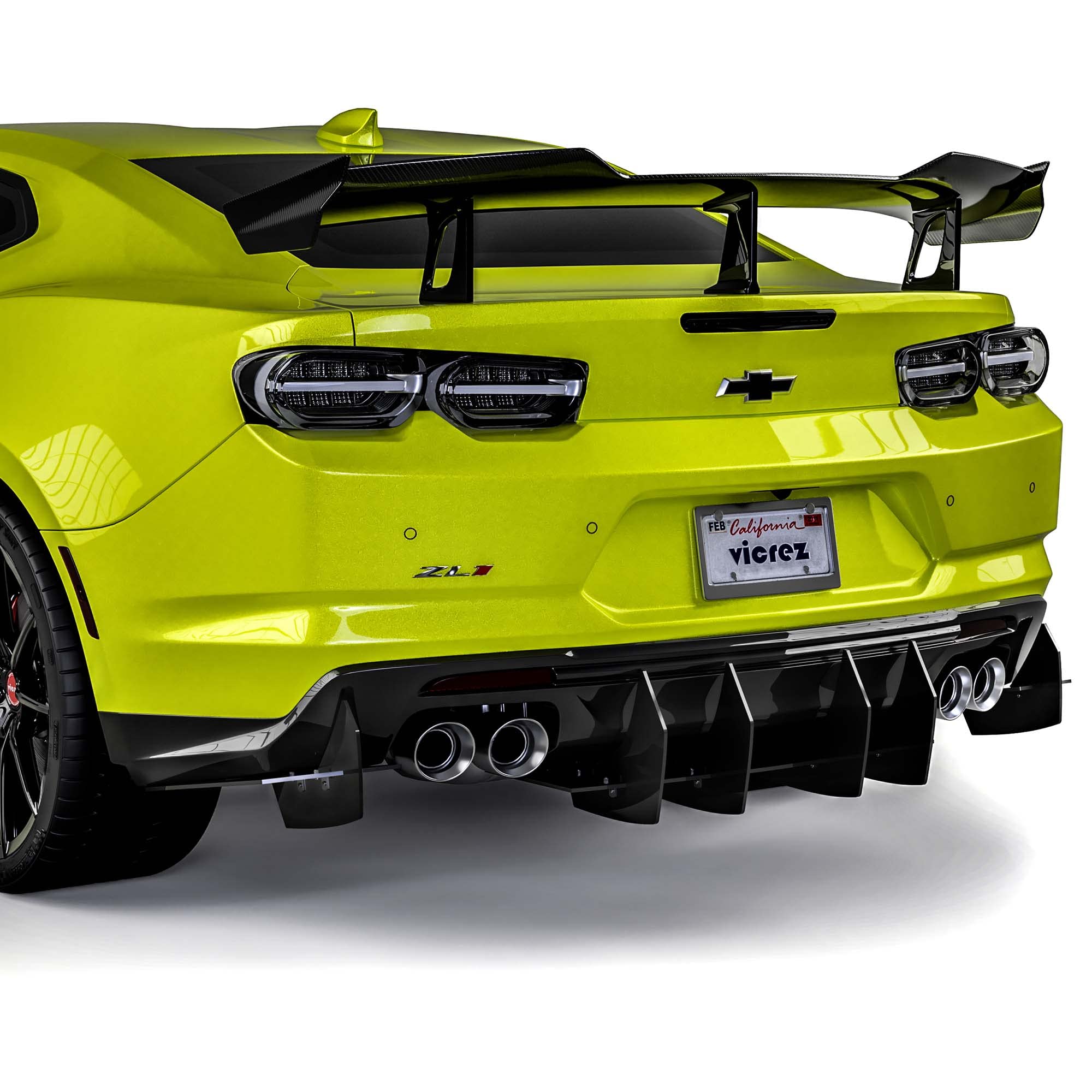Vicrez Centa VR2 Rear Diffuser vz102138 for Chevrolet Camaro 2016-2022 | Carbon Fiber Car Body Kit | Enhance Performance & Style for Sports Car Enthusiasts