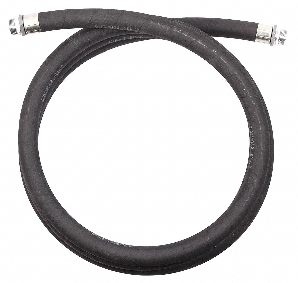 Dayton 12 ft. Rubber Fuel Hose - 3/4