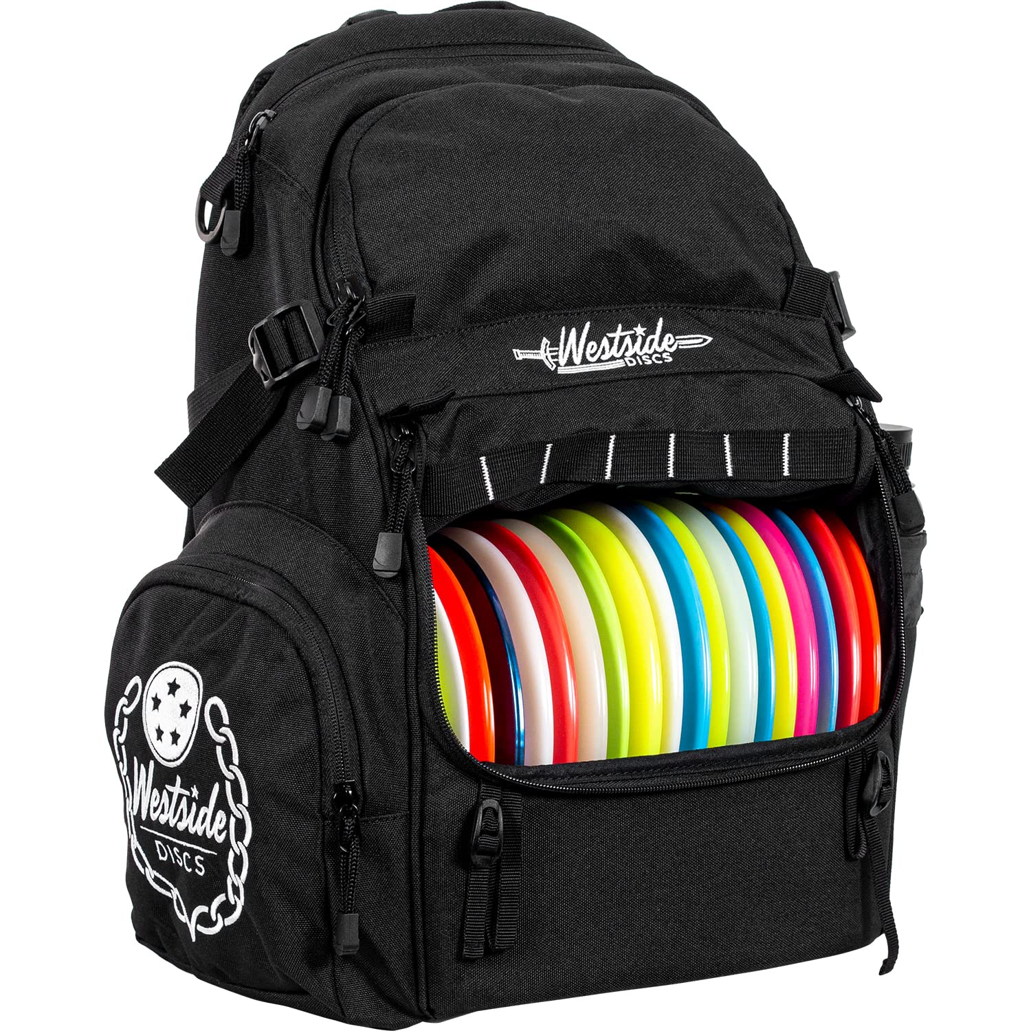 Westside Discs Refuge Pack - Durable Disc Golf Backpack for 18+ Frisbees | Lightweight & Spacious Storage | Perfect for Beginners & Pros | Ideal for Tournaments, Practice & Outdoor Adventures