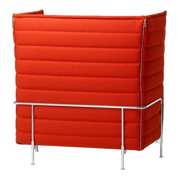 Alcove Highback Love Seat Sofa - Modern Comfortable Two-Seater for Living Room, Lounge & Small Spaces