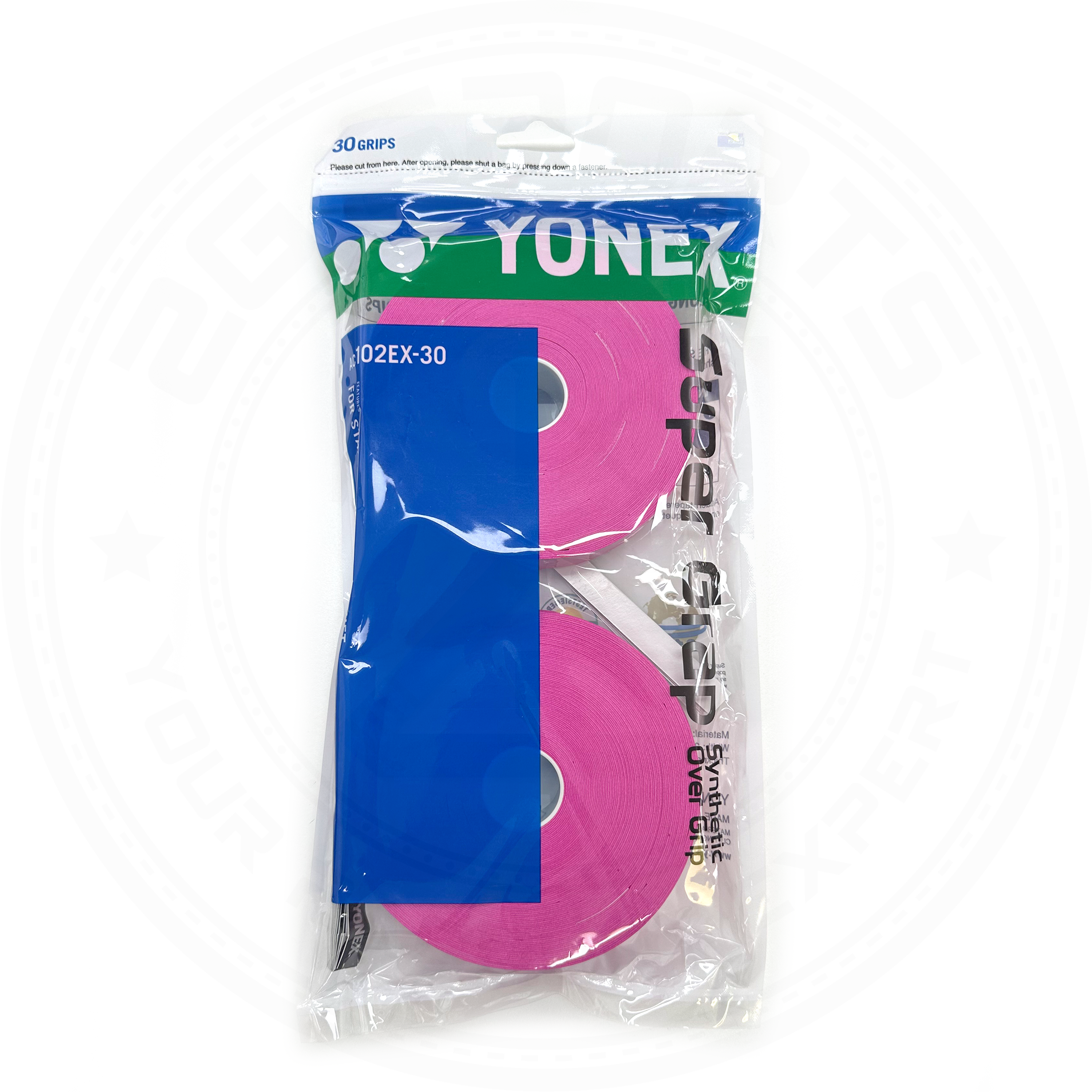 Yonex Super Grap AC102EX Overgrip - 30 Pack (30 Wraps) | Premium Tennis & Badminton Grip for Enhanced Performance & Sweat Absorption | Perfect for Tournaments & Training Sessions