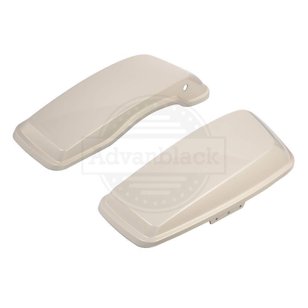 Harley Davidson Touring Street Glide Hard Saddlebag Lids - Gold Morocco Pearl Finish - Compatible with 2014-2022 Models - Durable Replacement Covers for Motorcycle Storage & Protection