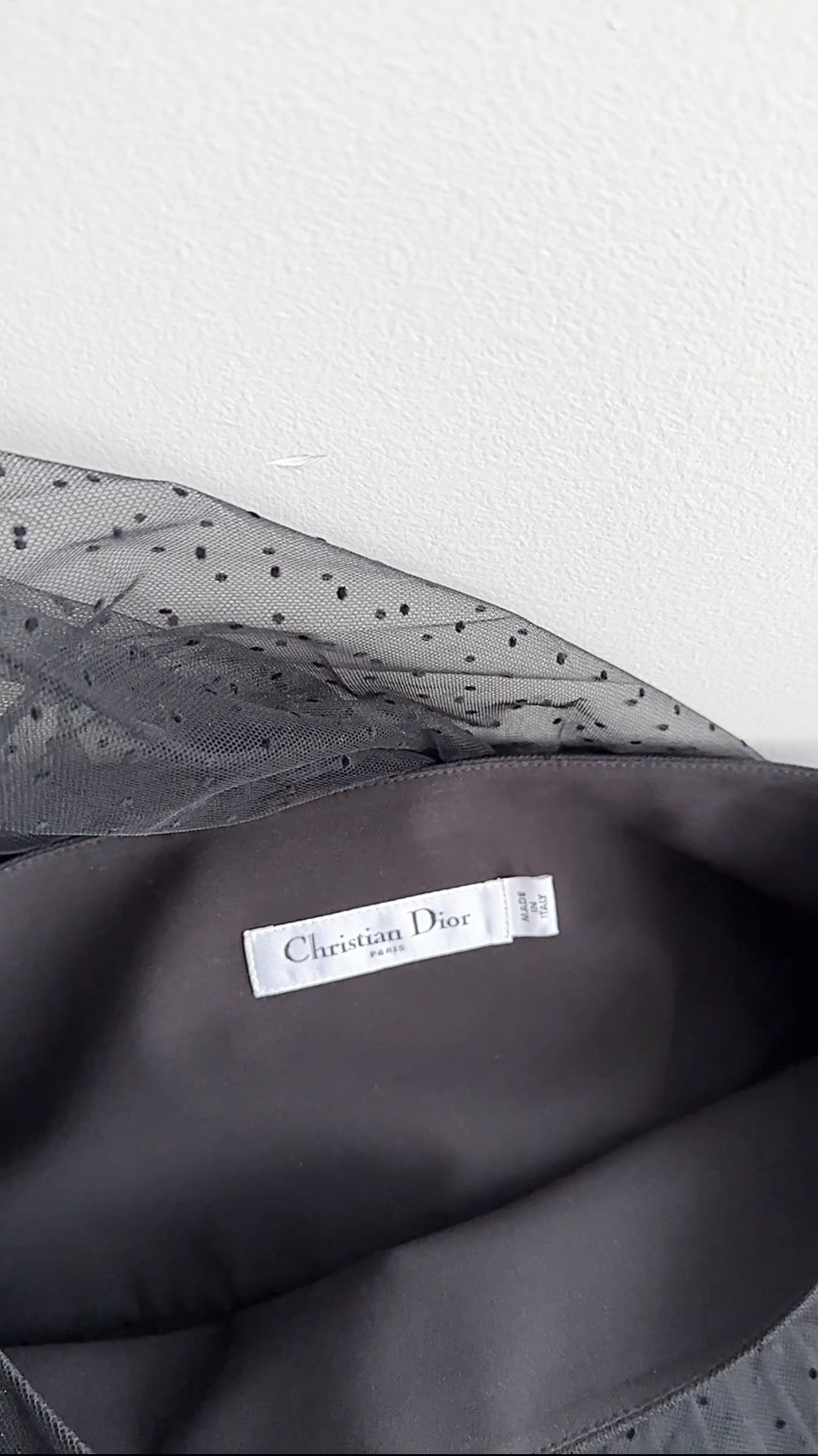 Christian Dior Black Tulle Net Skirt Size FR36 / US 4 - Elegant Evening Dress for Parties, Weddings & Special Occasions