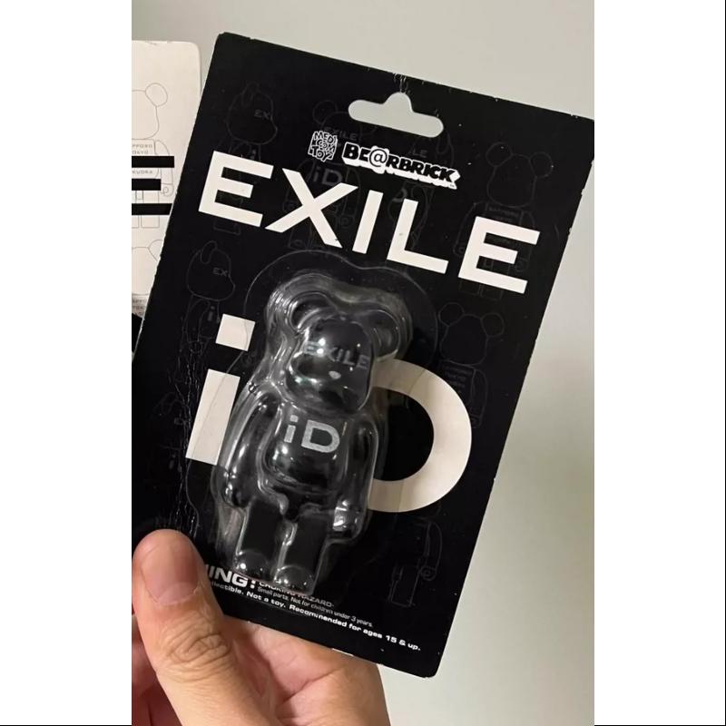 Limited Edition Medicom Be@rbrick EXILE ID BLACK 100% Collectible Figure - Perfect for Anime Fans, Toy Collectors & Home Decor