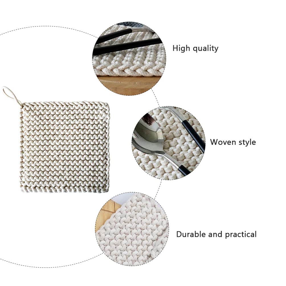 Premium Woven Mug Holder & Coaster Set - Heat-Resistant Braided Placemats for Beverages (Beer, Wine, Tea) - Stylish Kitchen Table Decor & Drink Holders - Perfect for Dining, Entertaining & Home Decor