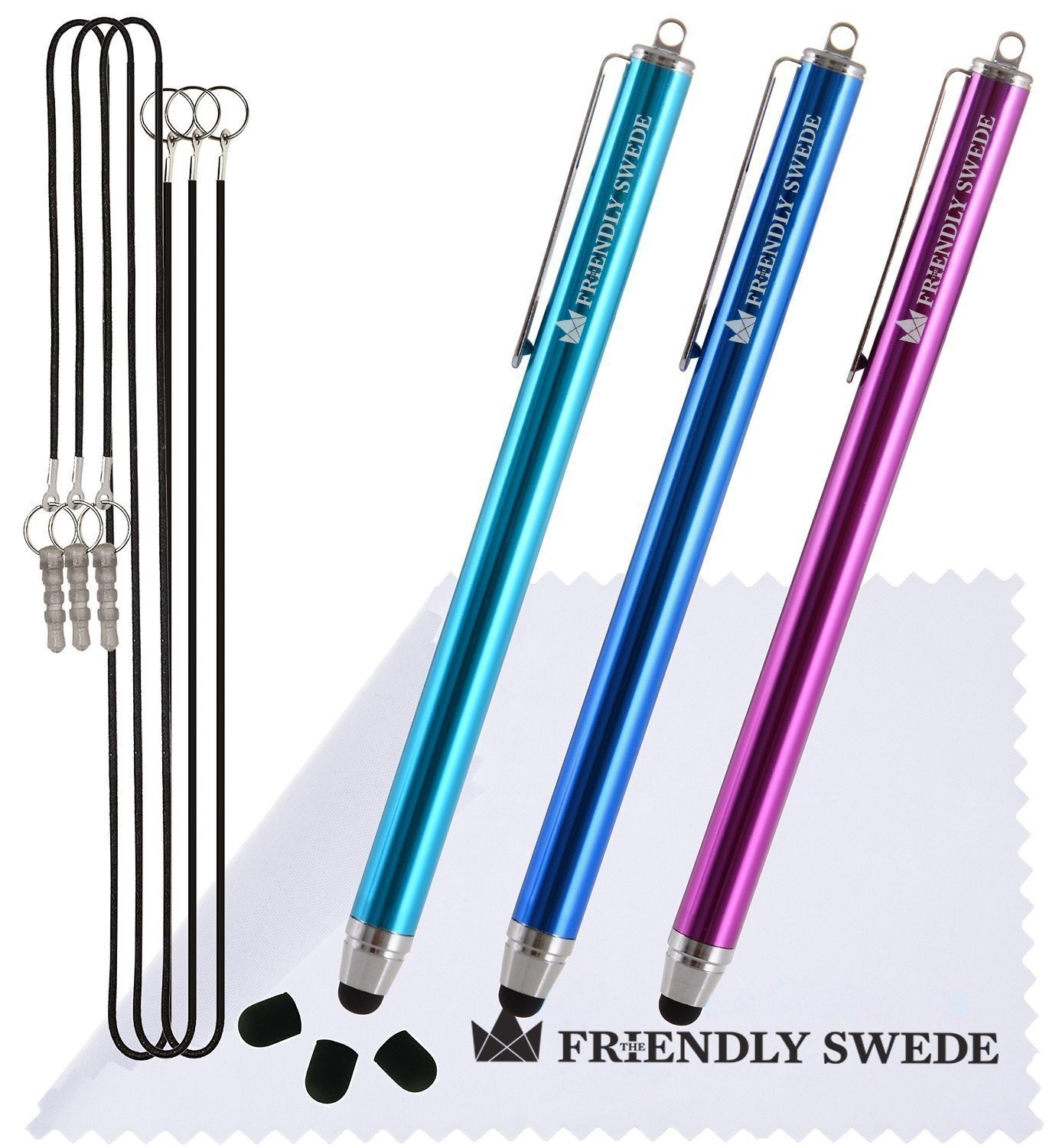 Friendly Swede Stylus Pen 3-Pack - 5.5