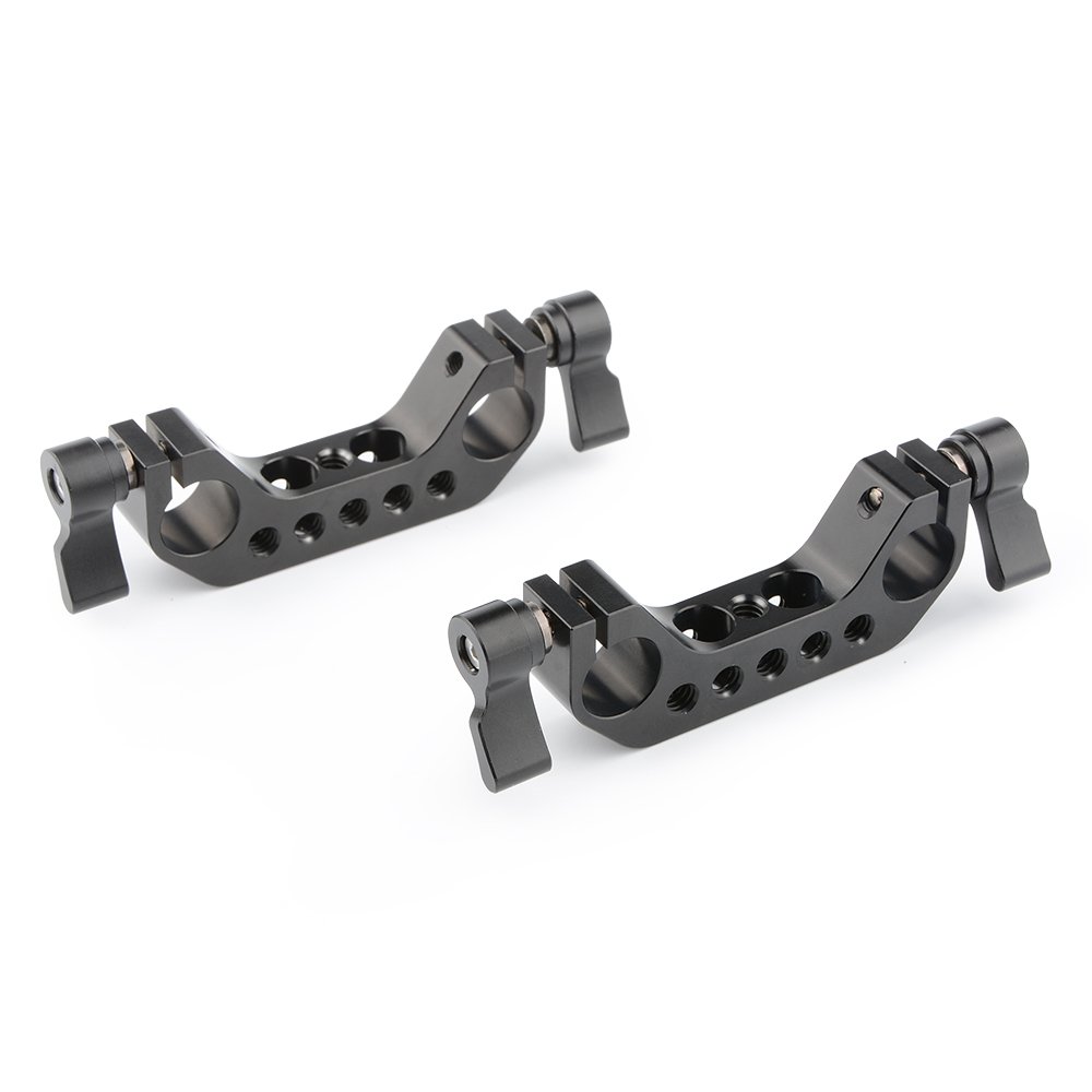 CAMVATE Quick Release NATO Rail with 15mm Rod Clamp & Cold Shoe Mount - Perfect for DSLR, Mirrorless Camera Rig Setup & Video Accessories