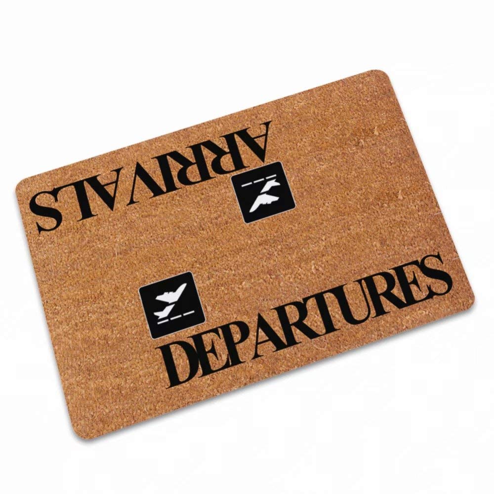 YQ Park Durable Rubber Doormat - Waterproof Non-Slip Entry Mat for Indoor/Outdoor Use - Perfect for Front Door, Patio, Bathroom & High Traffic Areas