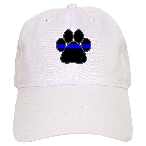 White - Blue Line K9 Paw Cap