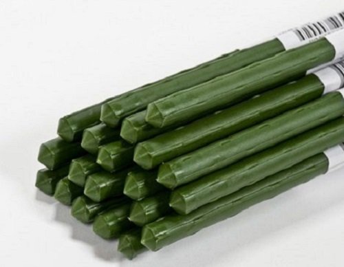 Panacea 72 Inch Tall Green Steel Plant Stake for Outdoor Garden Support - Perfect for Vines, Flowers, and Climbing Plants