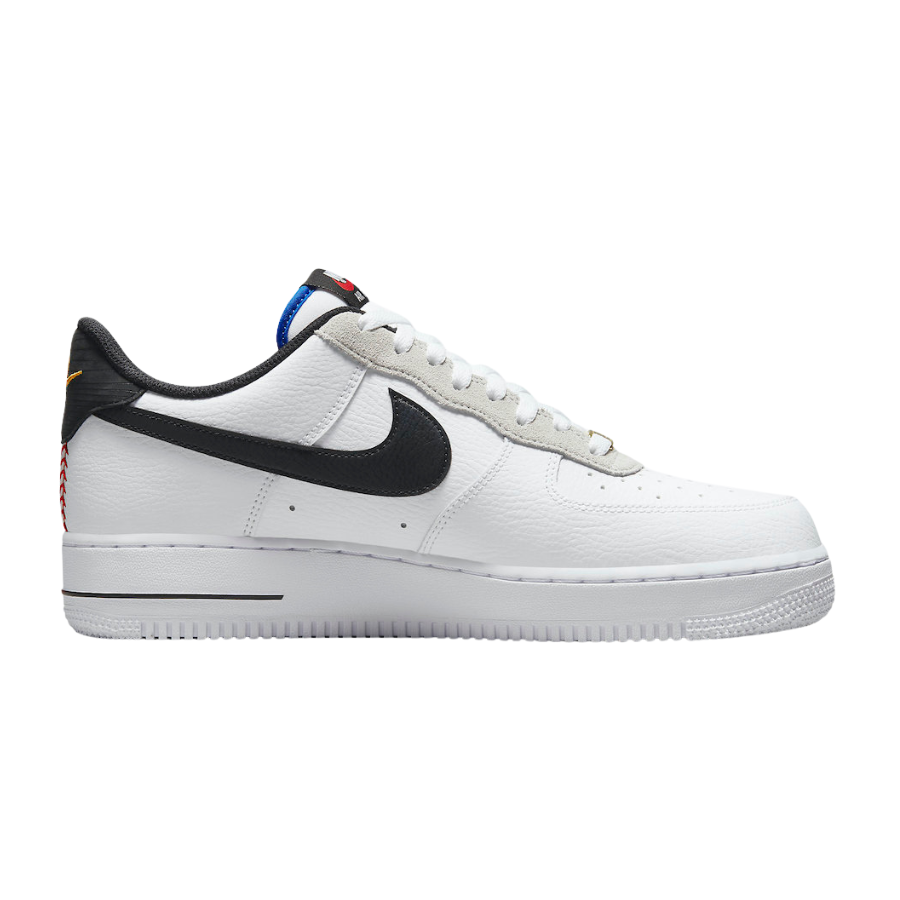 Nike Air Force 1 Low Ken Griffey Jr. & Sr. Swingman Sneakers - White/Lyon Blue/University Gold/Black | Retro Basketball Shoes for Men, Casual Streetwear & Sports Fashion