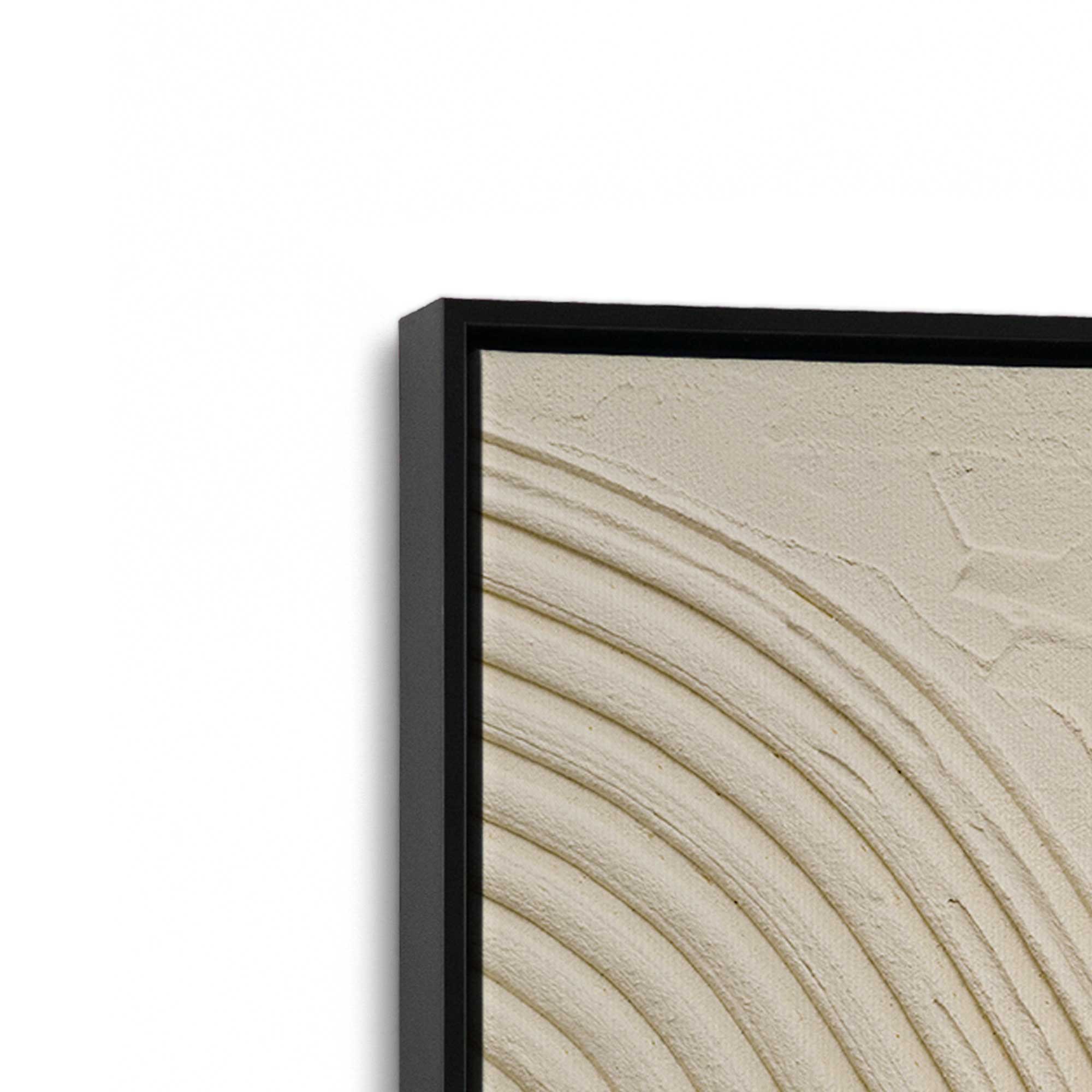 Beige Abstract Echoed Curves Canvas Wall Art Print - Modern Home Decor for Living Room, Bedroom & Office