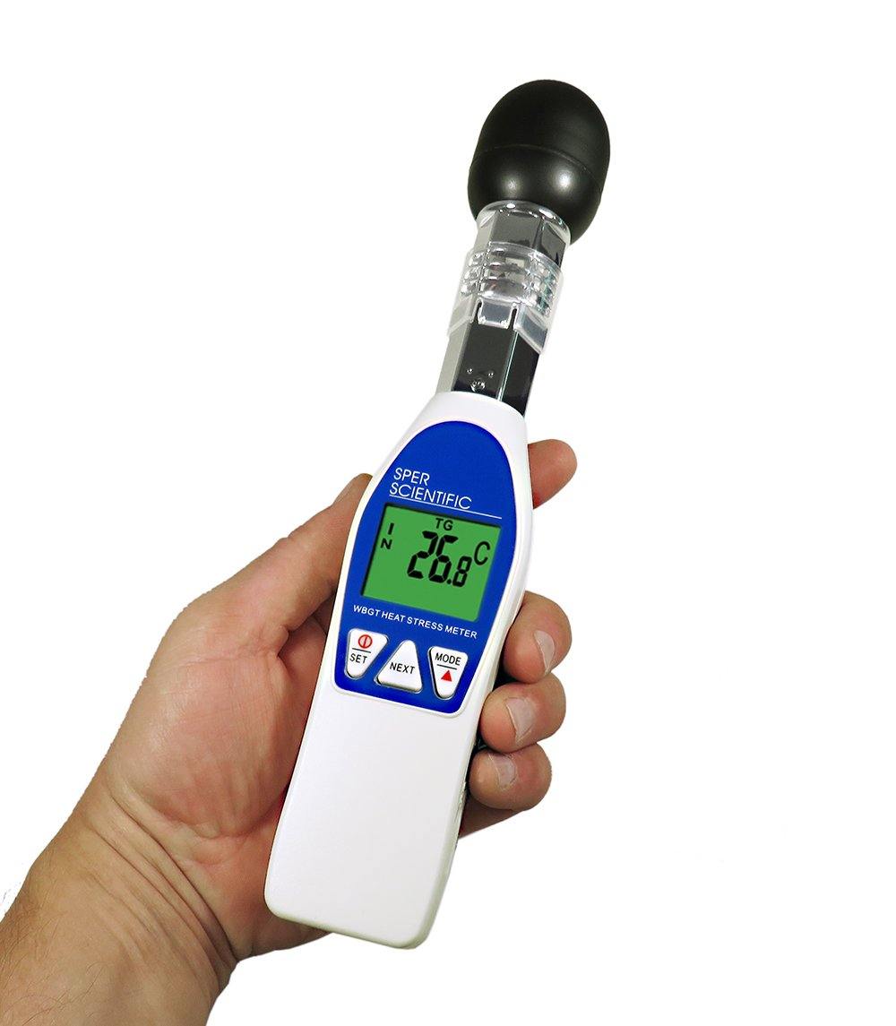Professional Wet Bulb Globe Temperature (WBGT) Heat Stress Monitor - Accurate Outdoor & Indoor Heat Index Measurement for Construction, Sports, and Workplace Safety