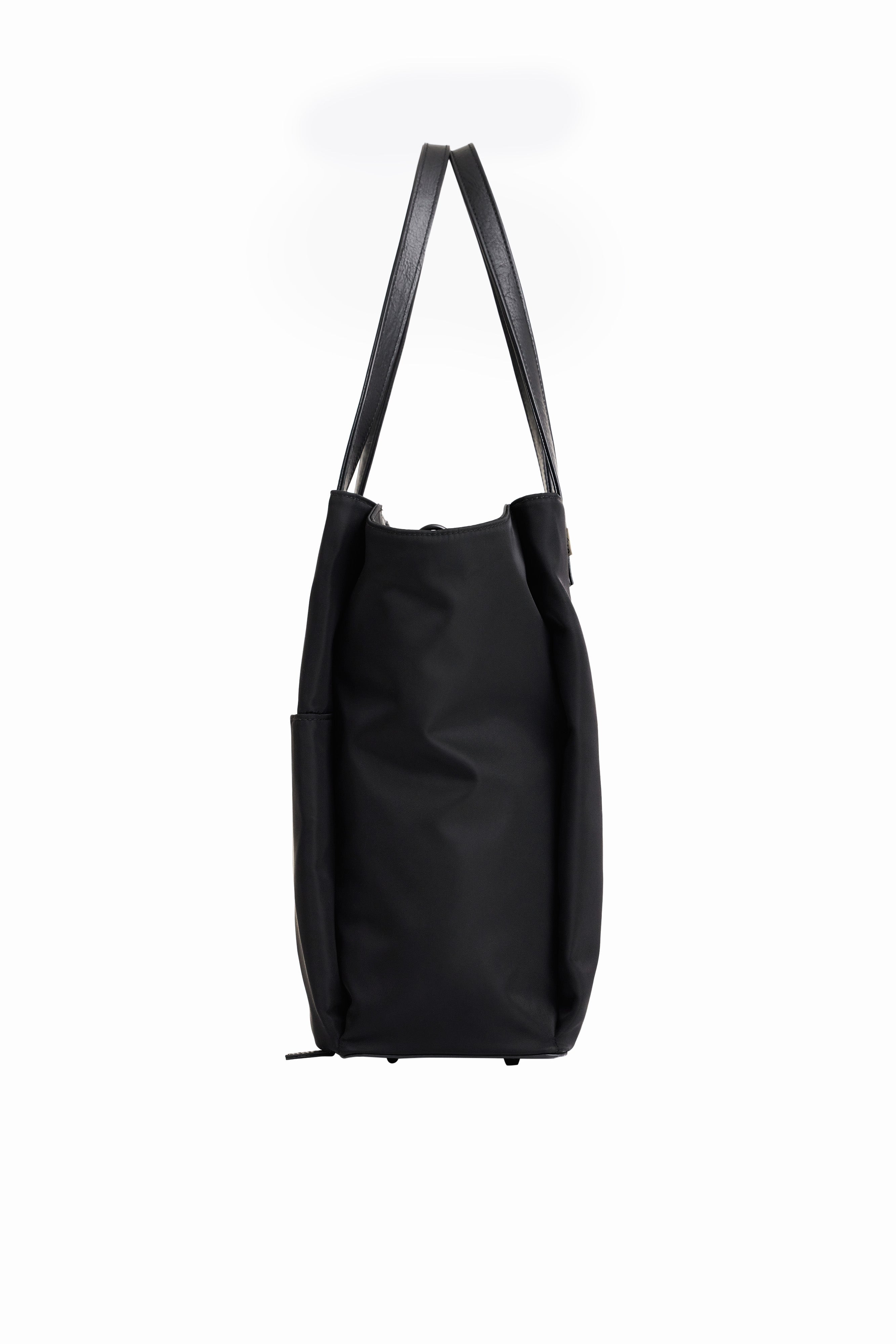 Stylish Black Commuter Tote Bag for Women - Waterproof Work Tote with Laptop Pocket - Perfect for Office, Business Travel & Daily Use