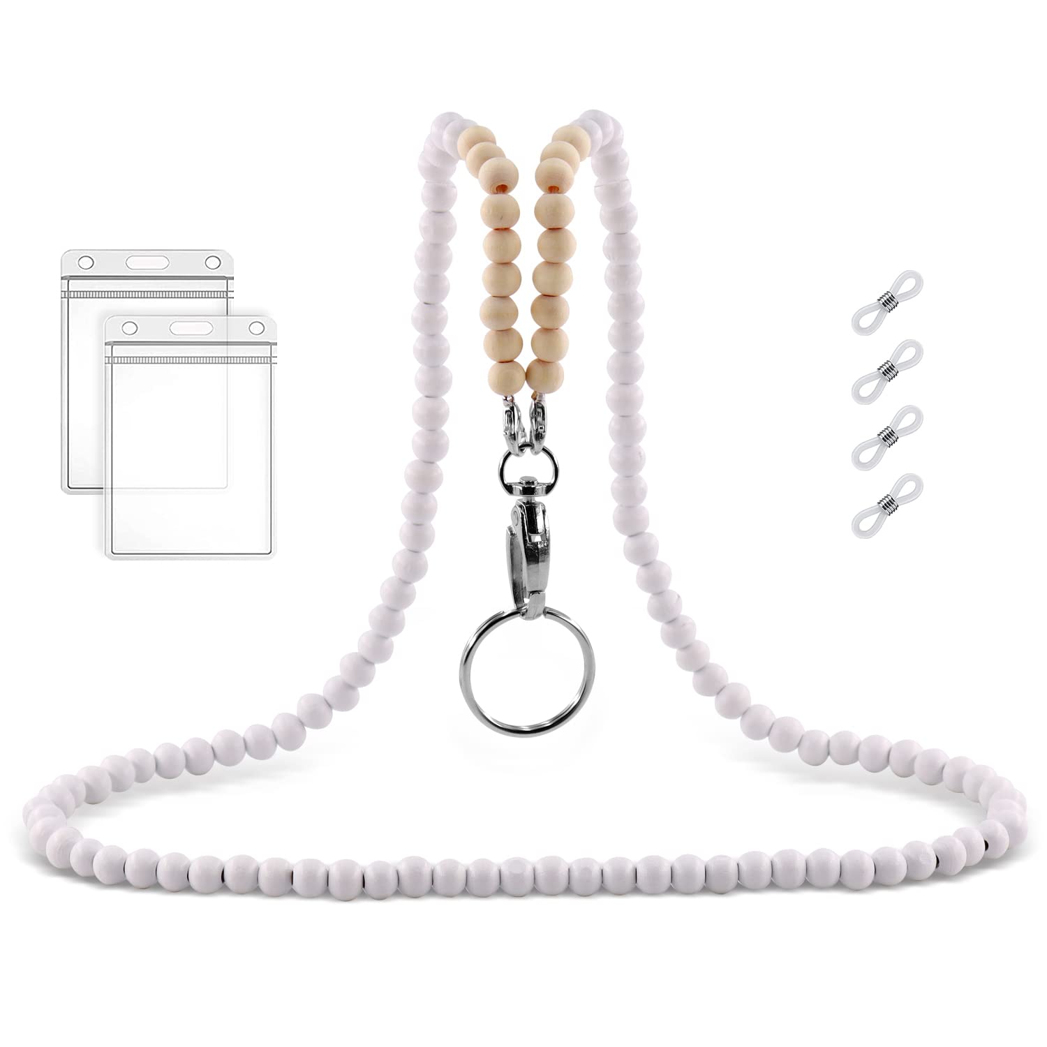 HONZUEN Beaded Lanyards for ID Badges & Keys - Office & Event Use