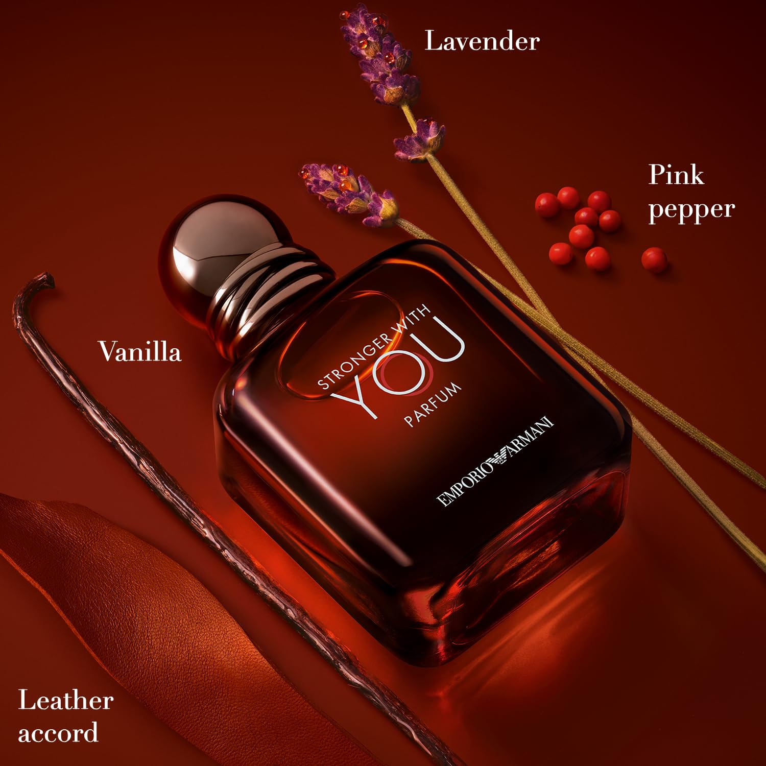 Armani Beauty Stronger With You Men's Cologne - Woody & Ambery Fragrance with Rum, Bergamot, Lavender, Cedarwood & Vanilla Notes - Premium Perfume for Date Night & Special Occasions