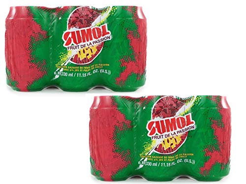 SUMOL Passion Fruit Soda 12-Pack - Refreshing Tropical Soft Drink Cans - Perfect for Parties, BBQs & Summer Refreshment