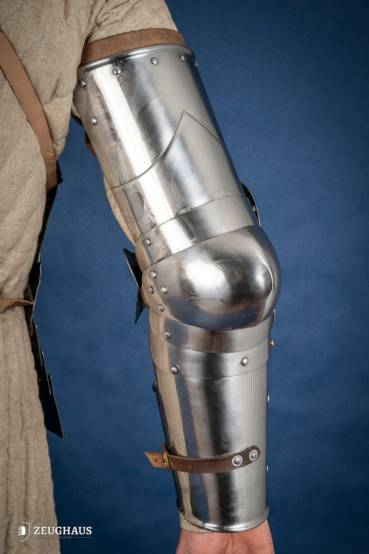 Arm Armour 1450 & 1550 - 1.6mm Polished Stainless Steel Arm Guards for Archery & Fencing - Perfect for Target Practice & Competitive Sports