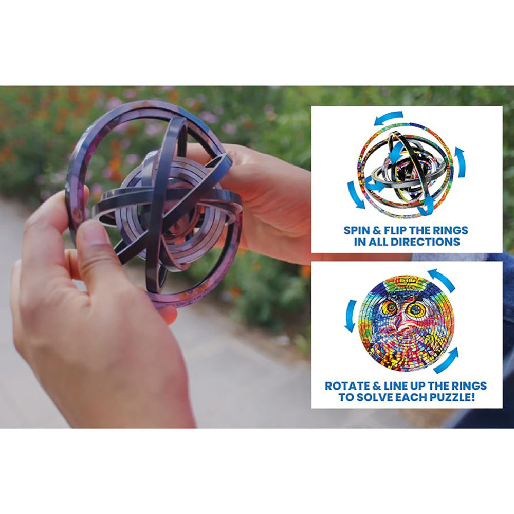 Barbie Fashionista Spin Flip Puzzle - 12 Ring Double-Sided Interactive Puzzle for Kids, Perfect for Family Game Nights & Educational Play