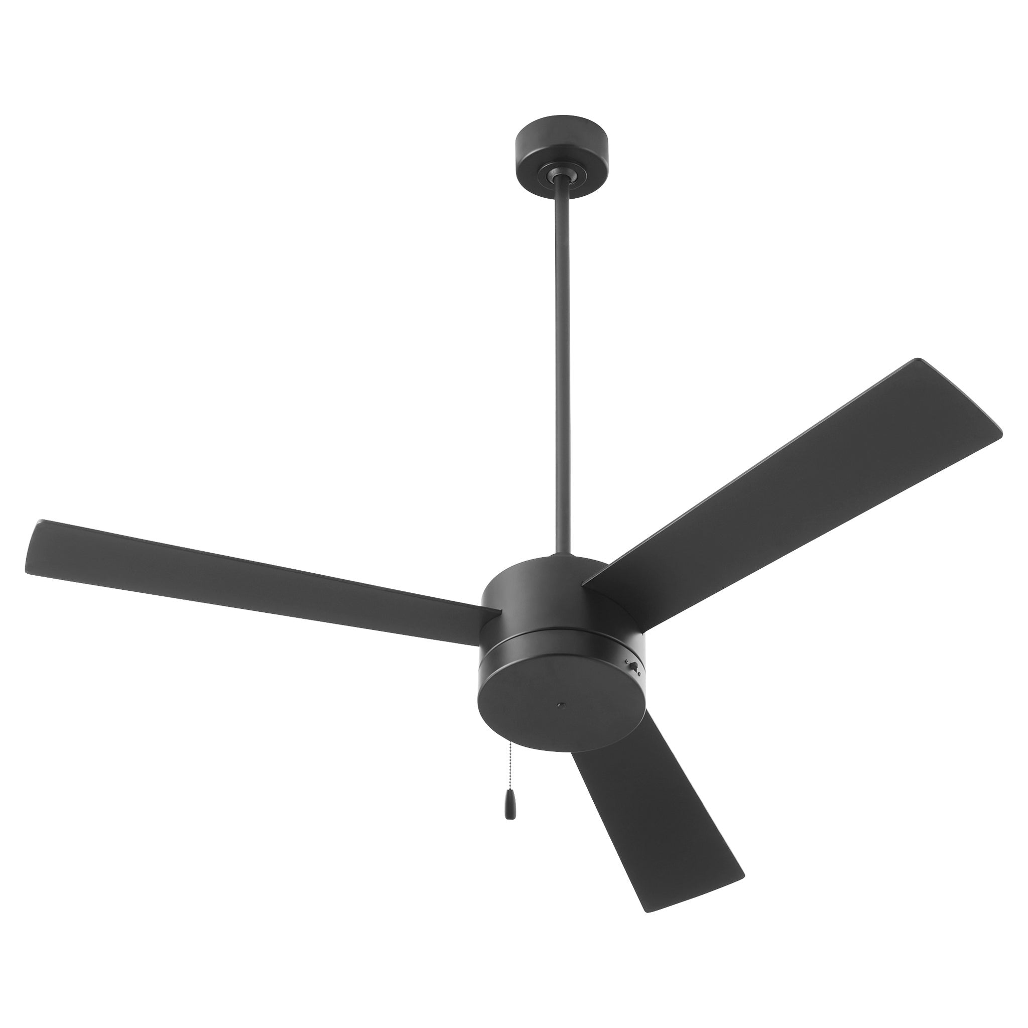 Allegro 3 52-Inch Ceiling Fan with Pull Chain, 3-Speed Reversible Motor & Optional LED Light - Black/Walnut Finish for Bedroom, Living Room, or Patio
