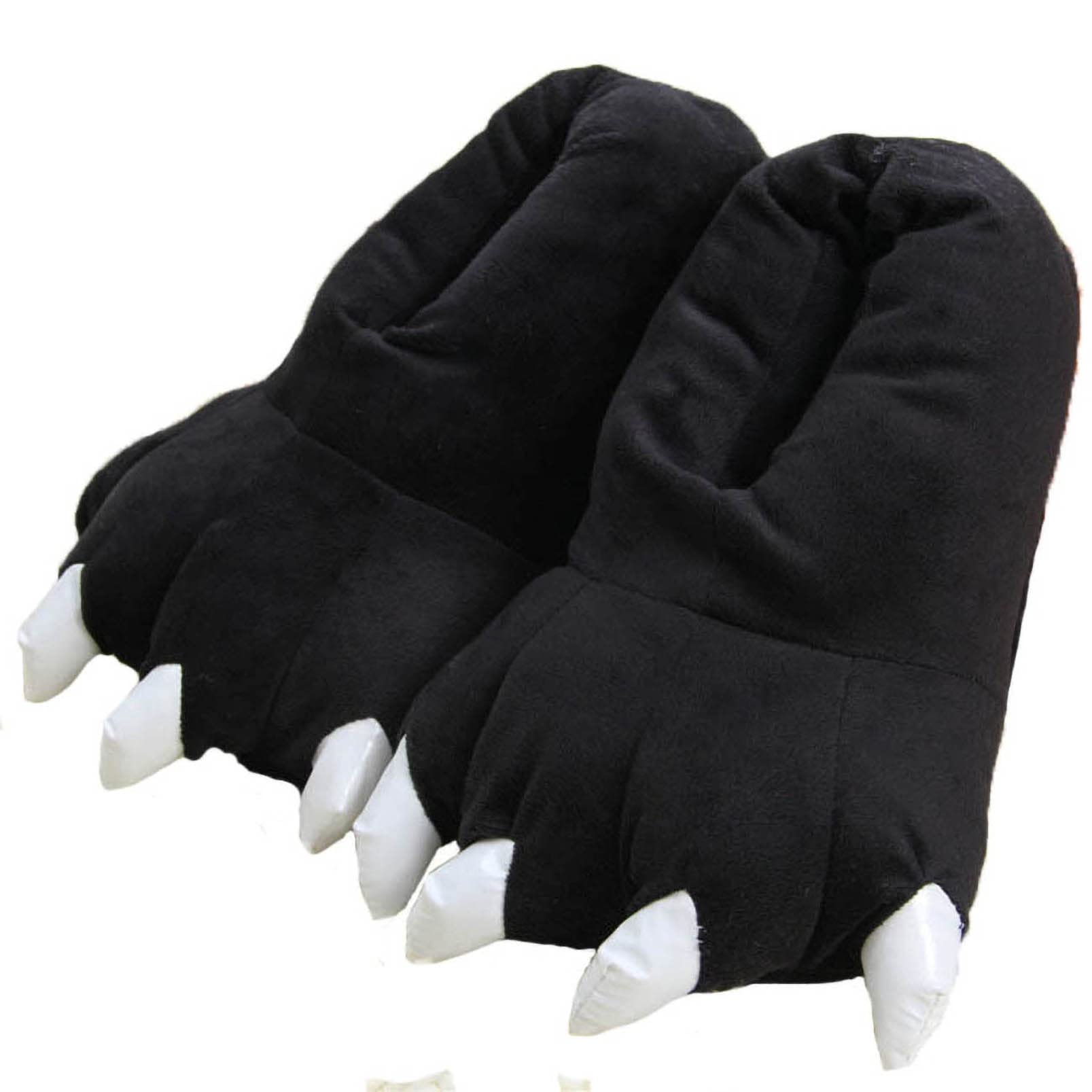 Funny Animal Paw Slippers - Unisex Furry Dinosaur Bear Claw House Shoes | Cozy Cartoon Plush Slippers for Indoor Comfort, Gifts & Lounge Wear