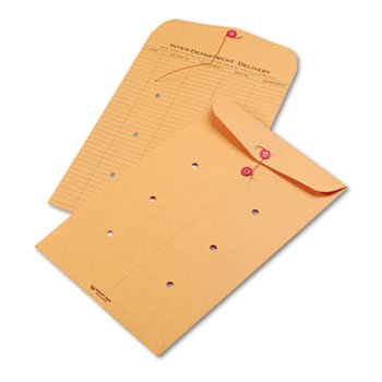 Brown Kraft String & Button Interoffice Envelope 10