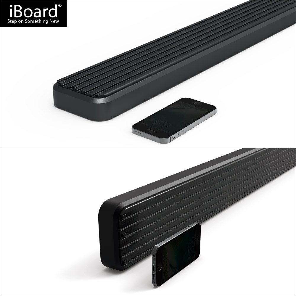 APS Premium 4-Inch Black Running Boards for Cadillac Escalade EXT (2002-2013) - Heavy Duty Side Steps for Easy Access & Off-Road Protection