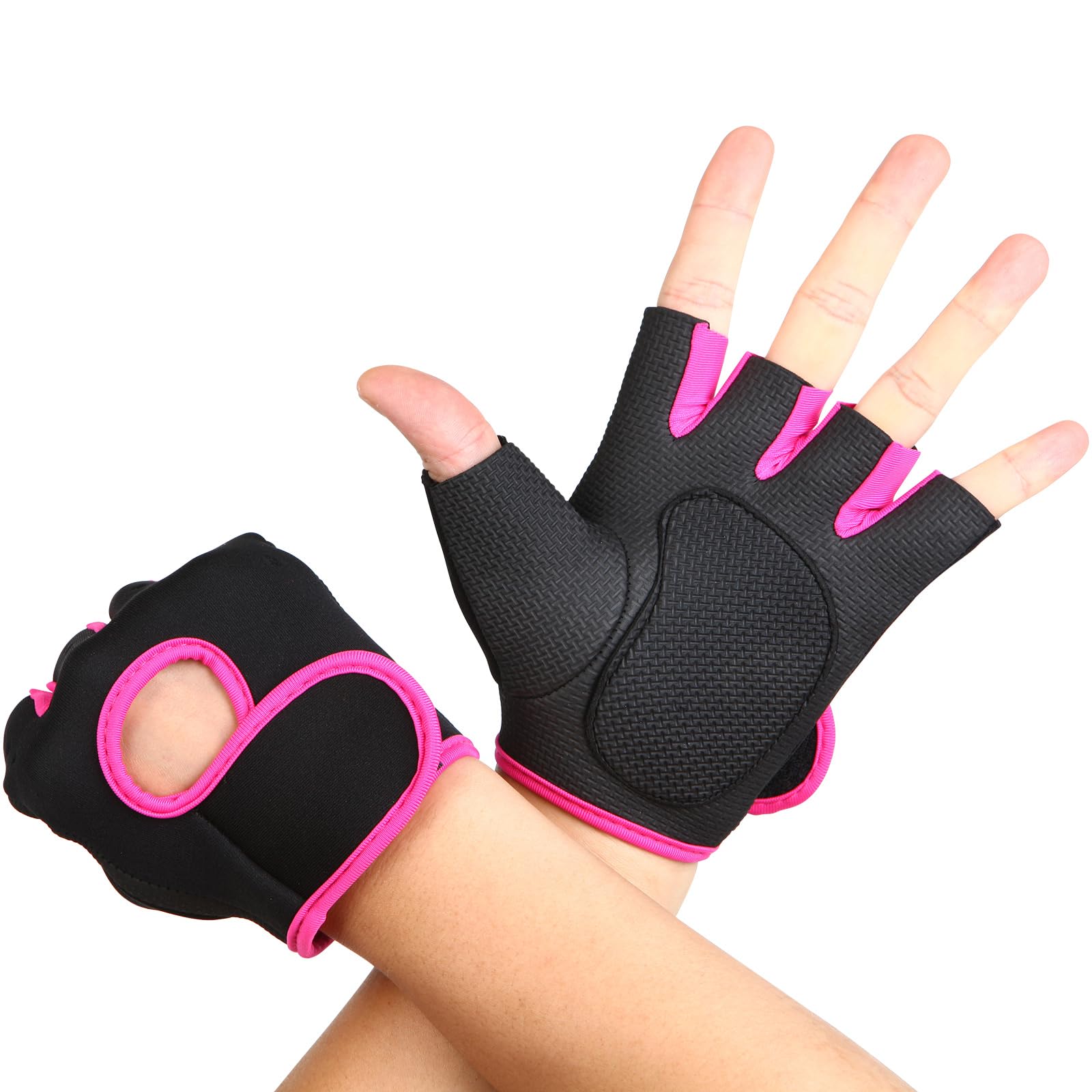 Flammi Women's Workout Gloves for Gym, Exercise & Training - Non-Slip Fitness Gloves for Weight Lifting, CrossFit & Yoga - Perfect for Women's Hand Protection During Workouts