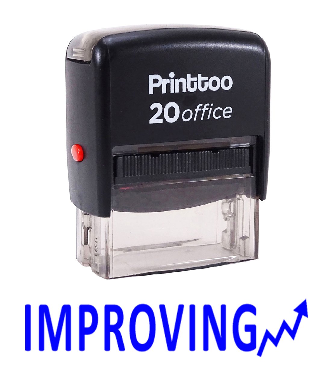 Custom Self Inking Rubber Stamp - Personalized Office Stationery with Blue Ink for Business, Crafting & Document Signing | Printtoo