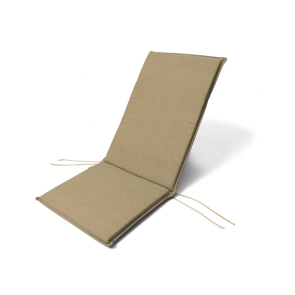 Premium 2-Pack High Back Chair Cushions with Removable Covers - Elastic Straps & Ties for Indoor/Outdoor Use - Perfect for Patio, Dining, Office, and Living Room Chairs